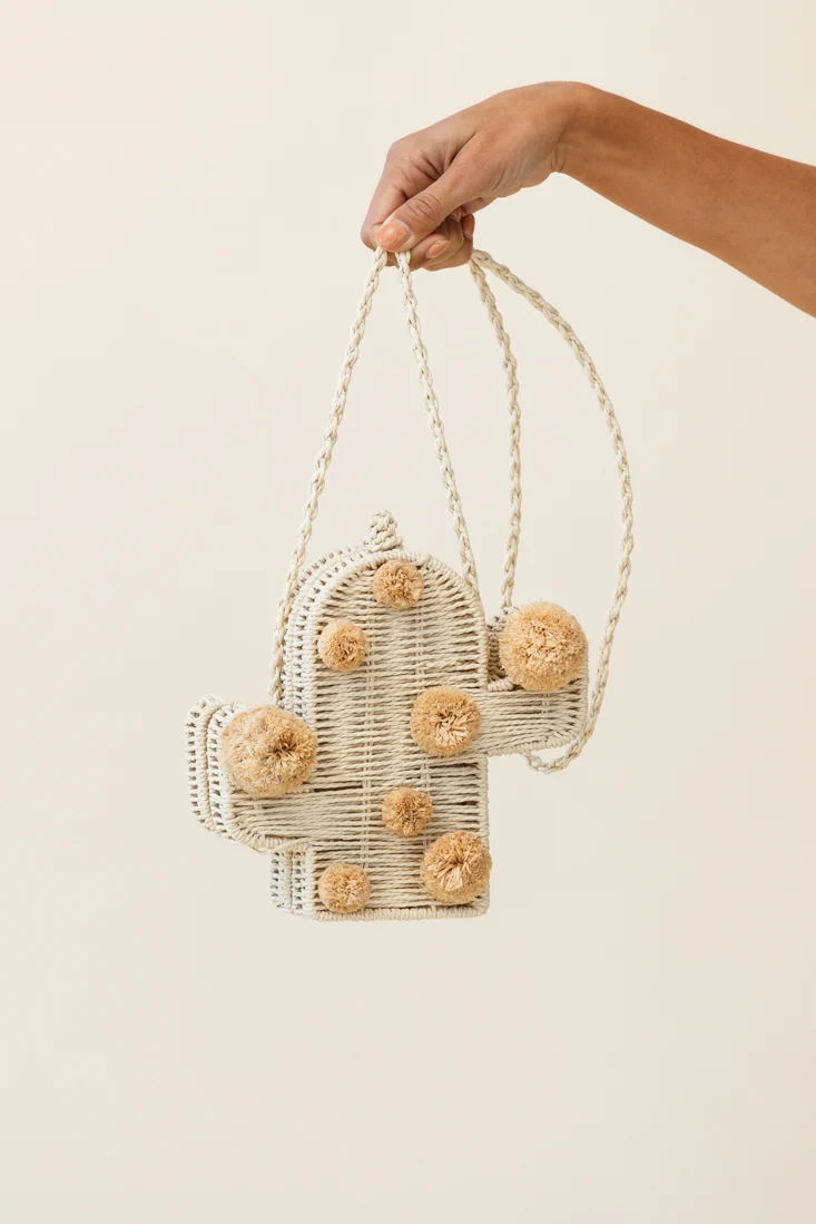 Arizona Woven Cactus Bag Natural - Ruaus
