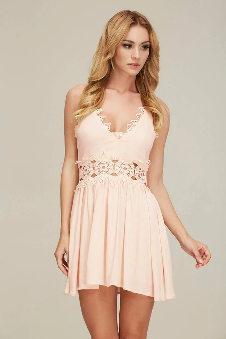 Dreamer Casual Mini Dress Pink - Ruaus