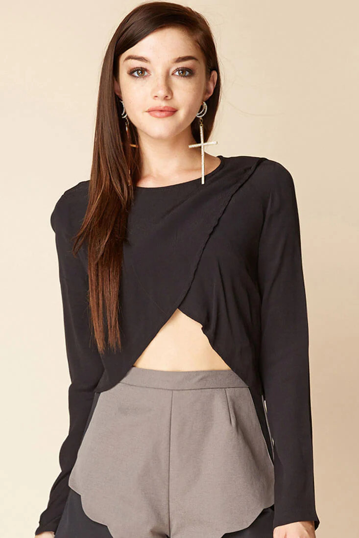 Judith Zip Top Black - Ruaus