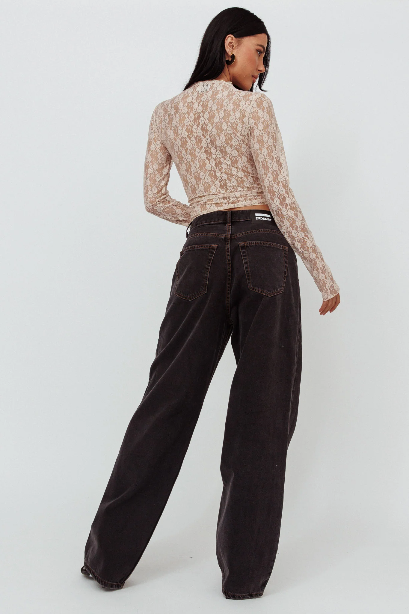 DR DENIM Donna Baggy Jeans Dust Washed Black - Ruaus