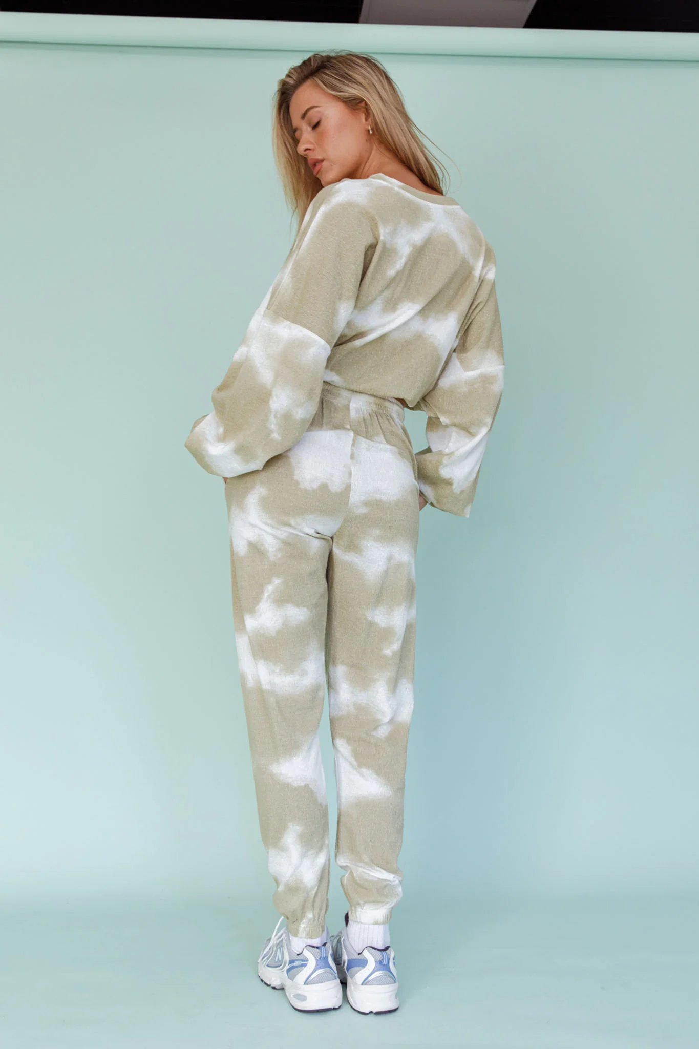 Low Key Drawstring Ribbed Pants Green - Ruaus