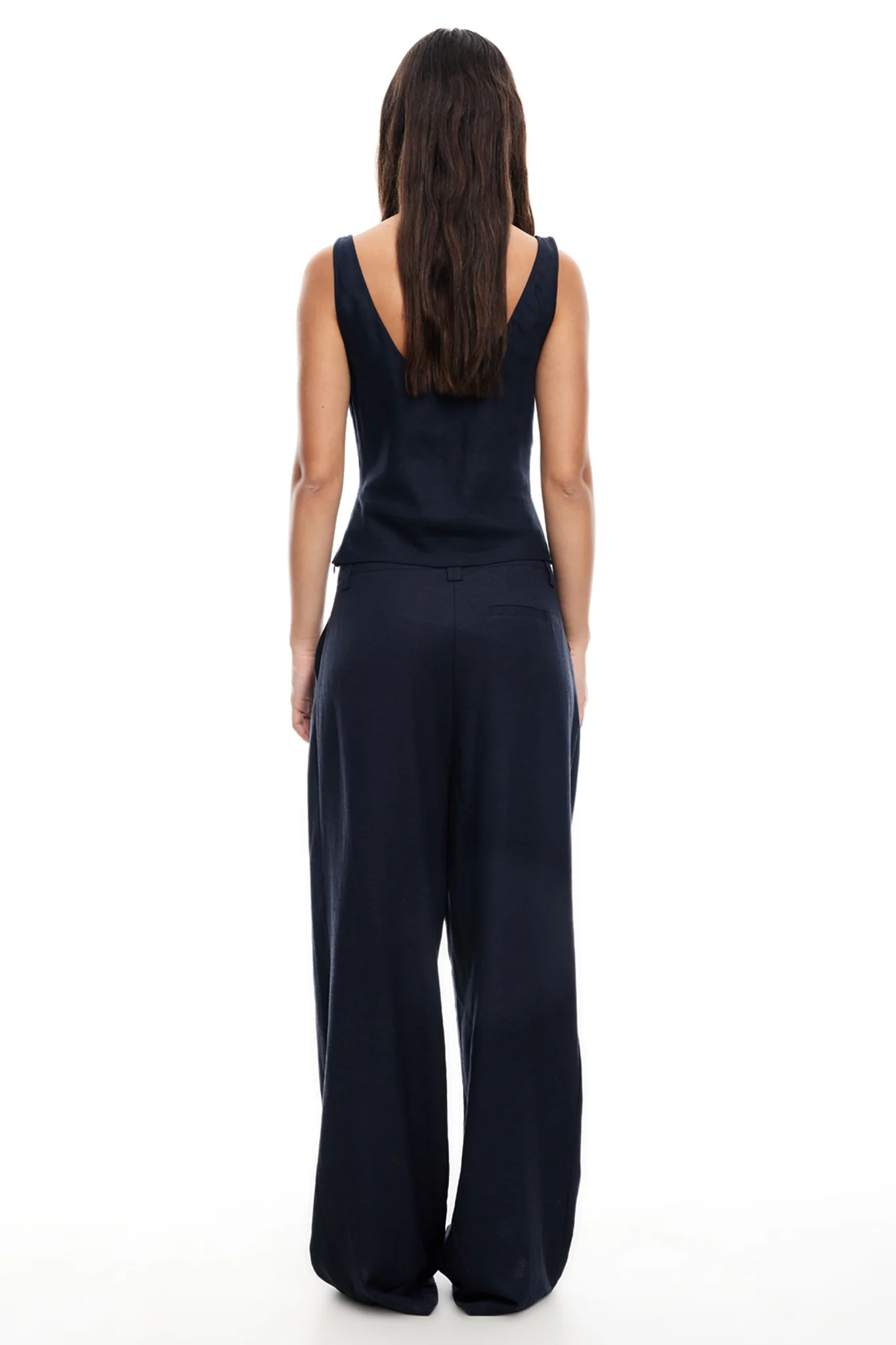 LIONESS La Quinta Pants Navy - Ruaus