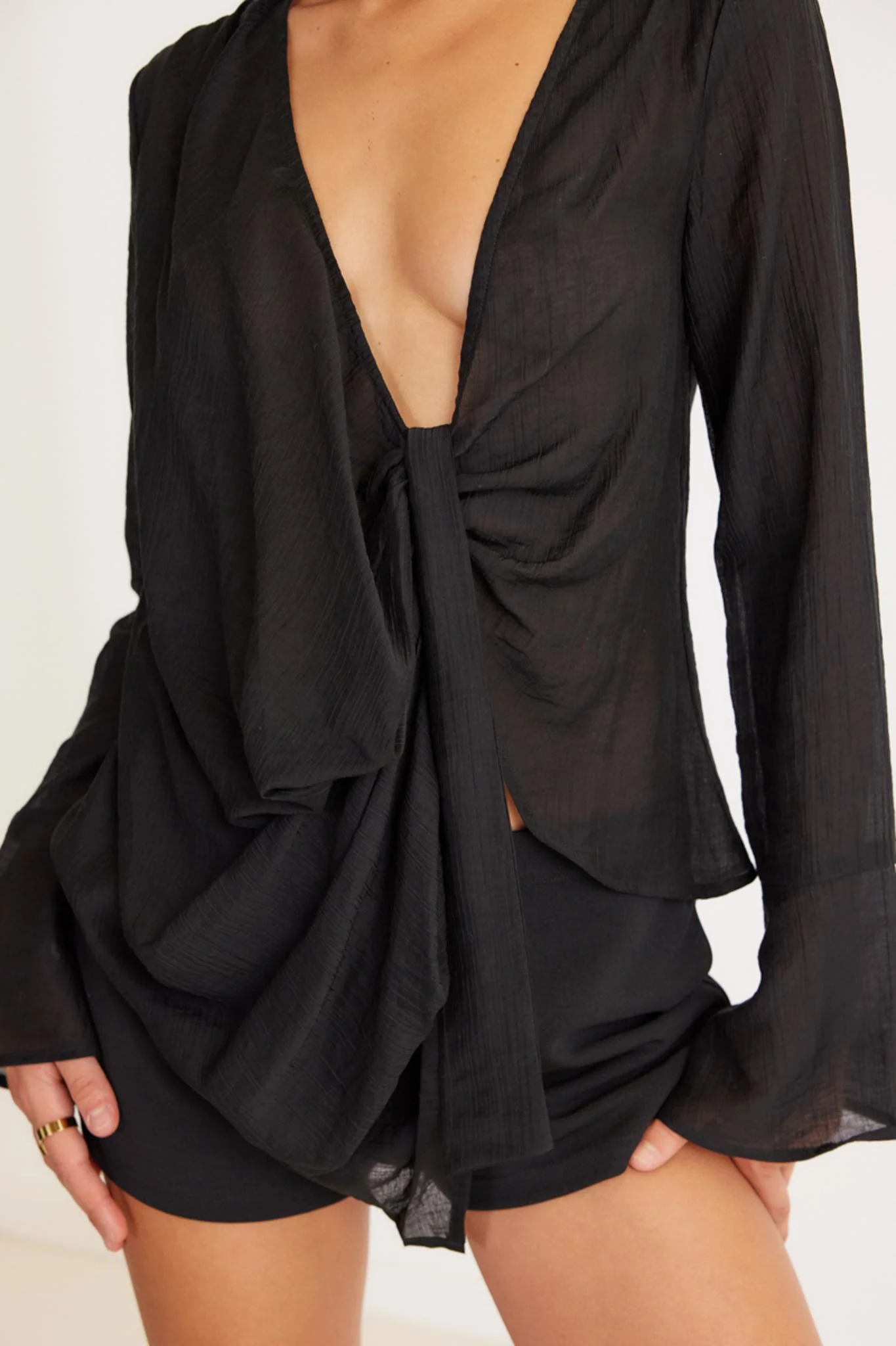 SNDYS Alexandra Top Black - Ruaus