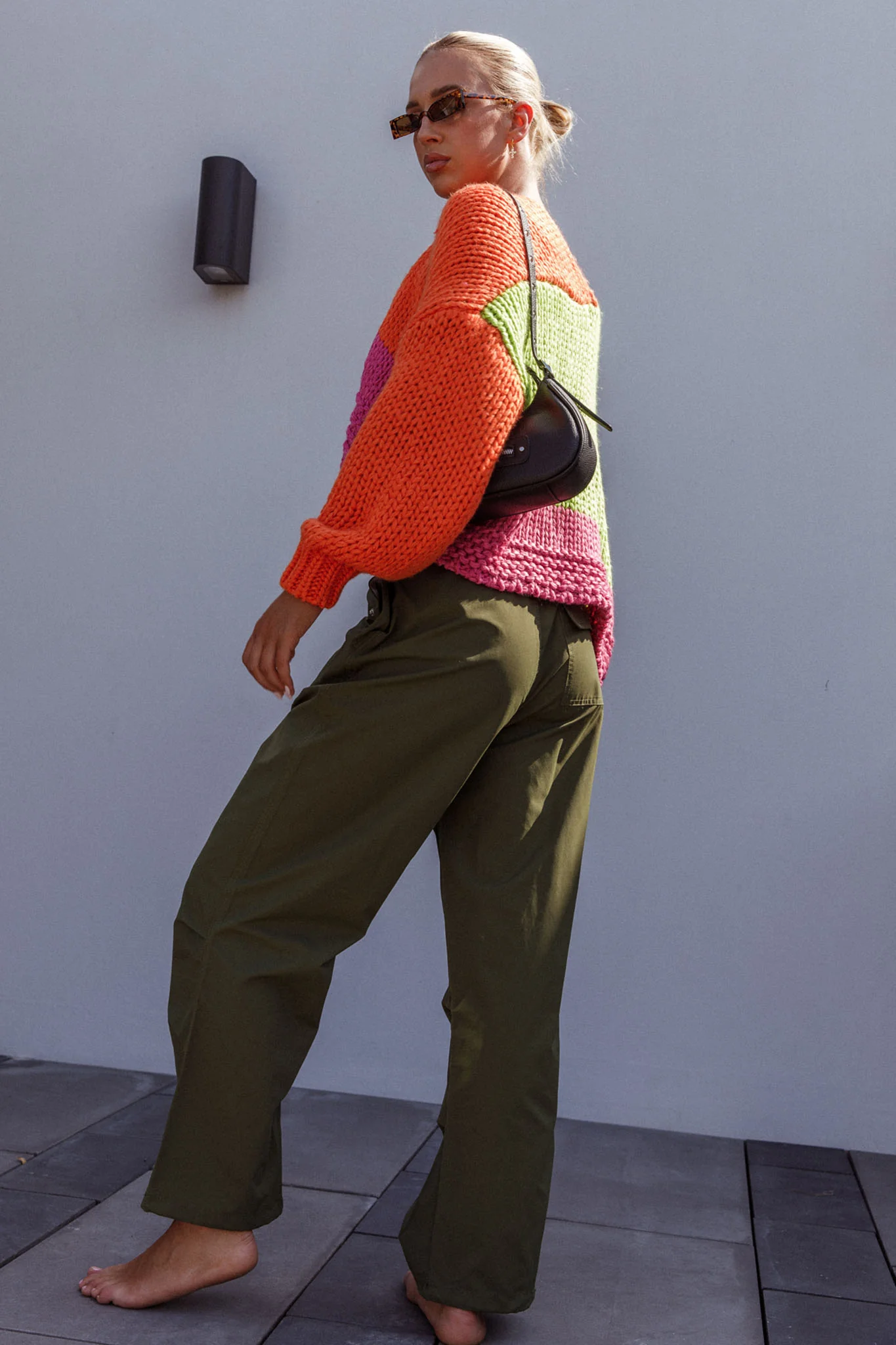 Starting Line Low Rise Wide Leg Pants Olive - Ruaus