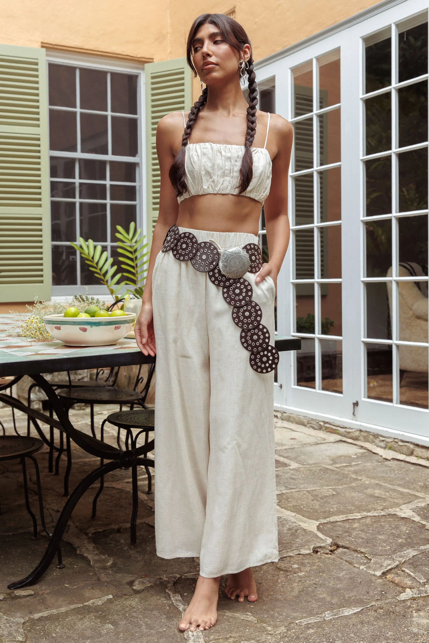 Bondi Side Pocket Pants Oat - Ruaus