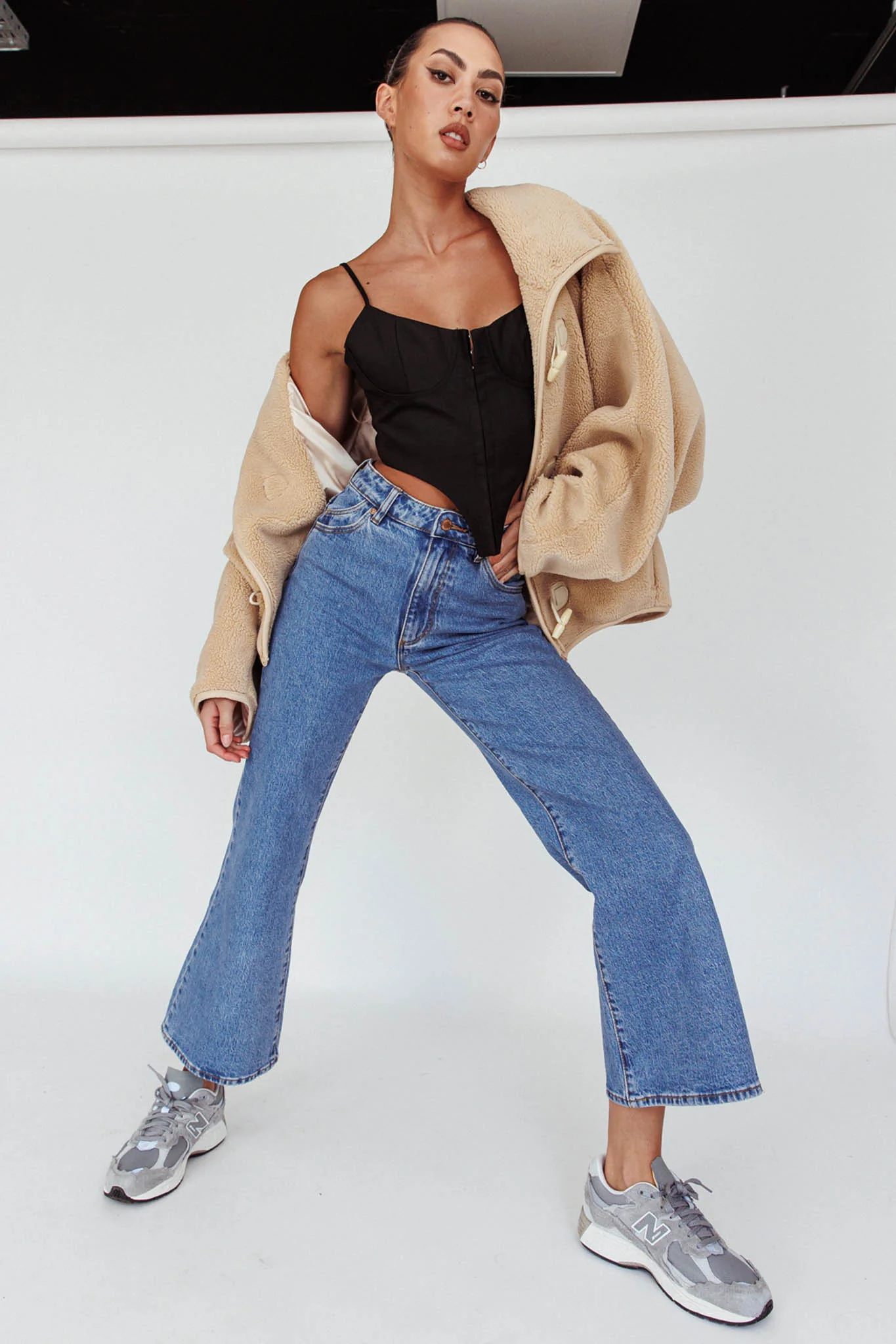 ROLLA'S Eastcoast Flare Ankle Lucy Mid Vintage Blue - Ruaus