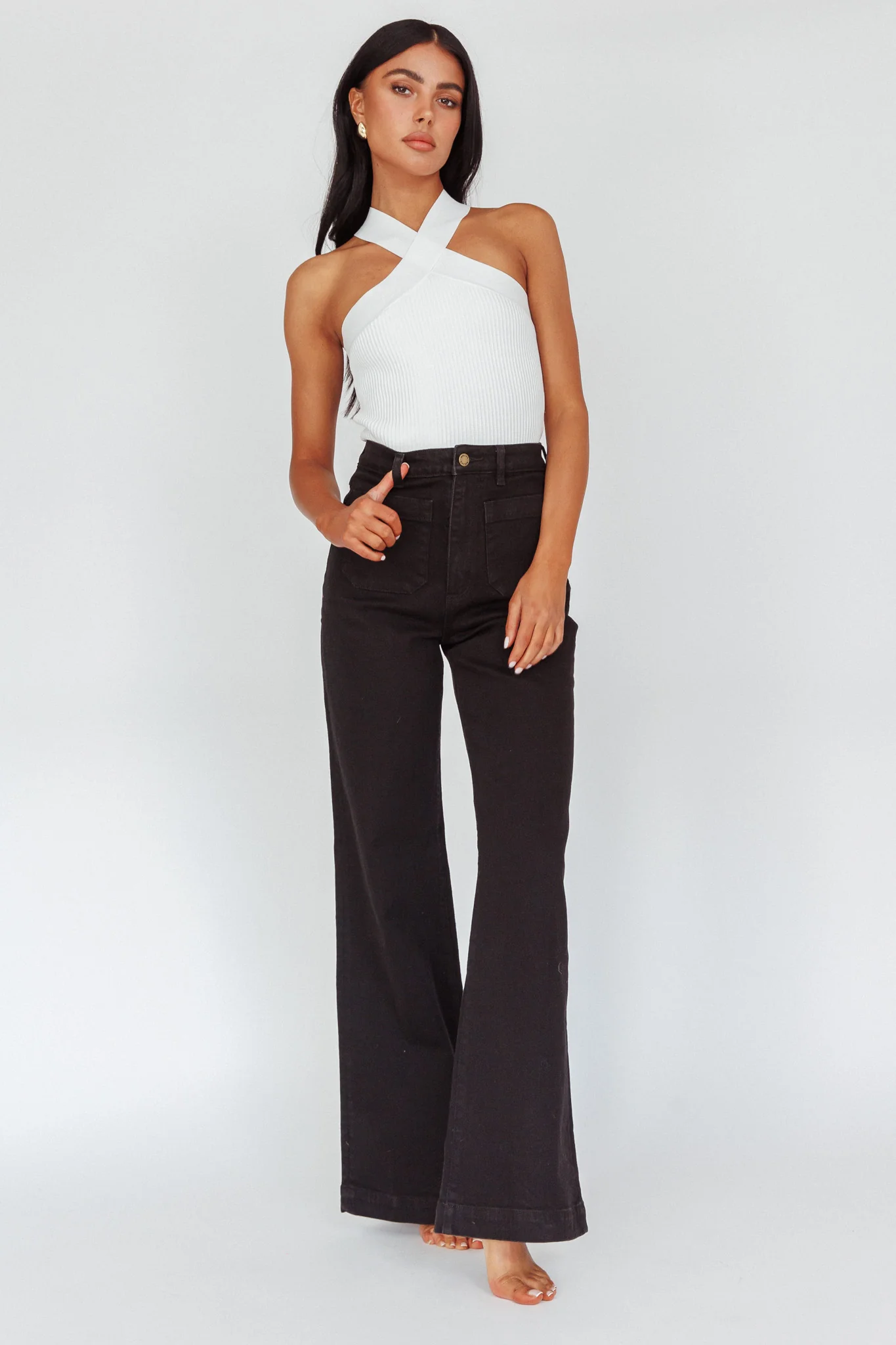 ROLLA'S Sailor Jean Long Rinse Black - Ruaus