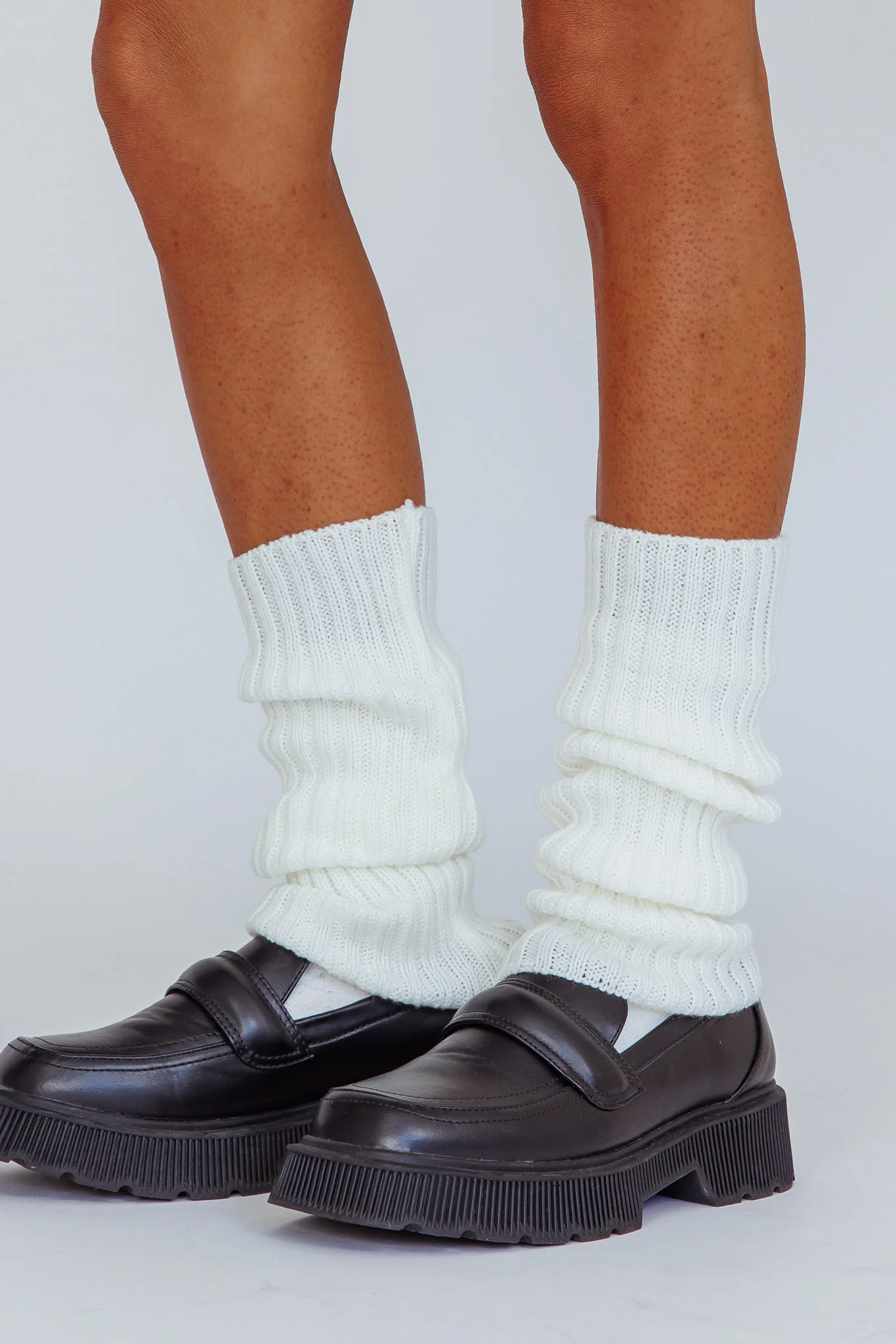 Roxanne Leg Warmers White - Ruaus