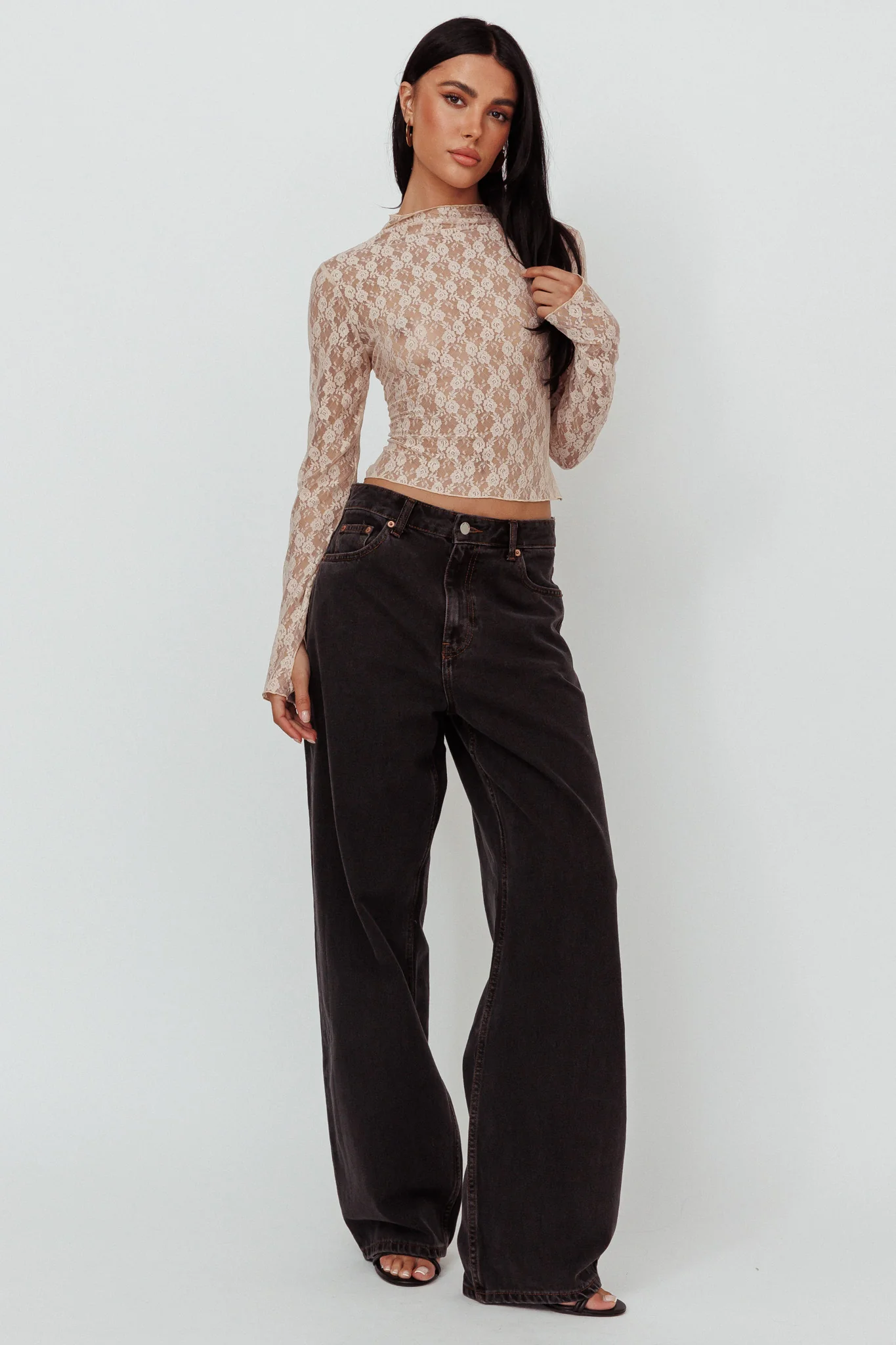 DR DENIM Donna Baggy Jeans Dust Washed Black - Ruaus