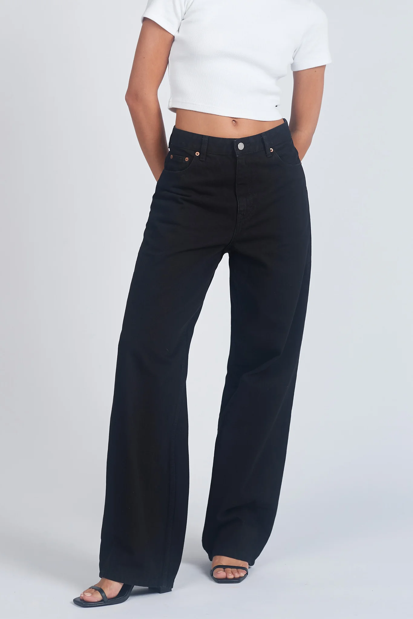 DR DENIM Donna Baggy Jeans Black - Ruaus