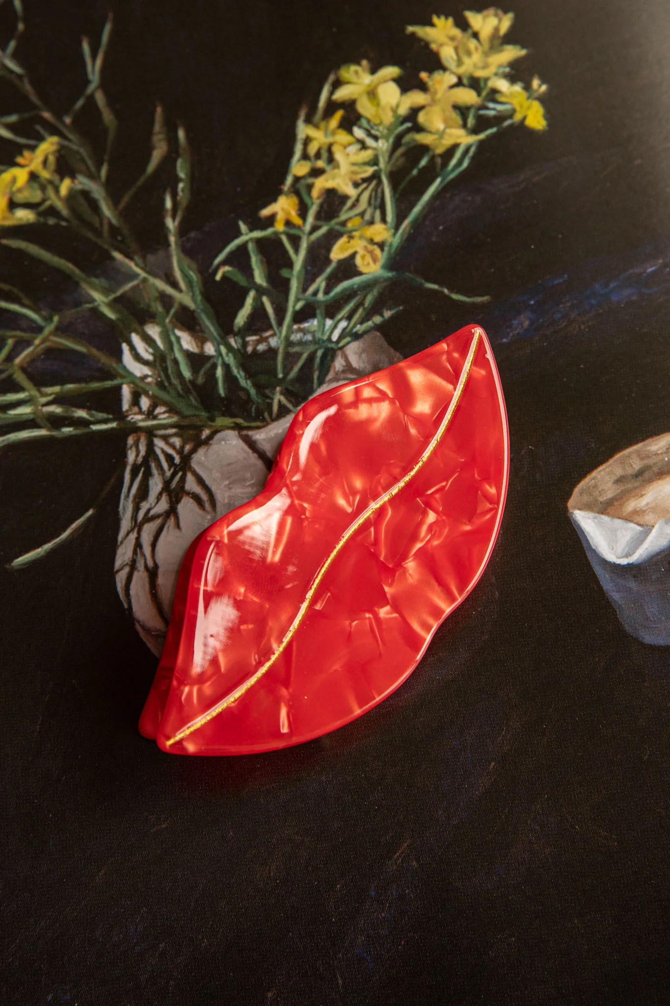 Kiss Kiss Hair Clip Red - Ruaus