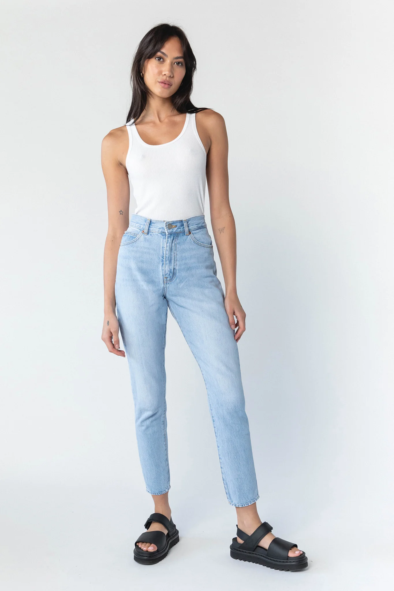 DR DENIM Nora Jeans Light Blue Jay - Ruaus