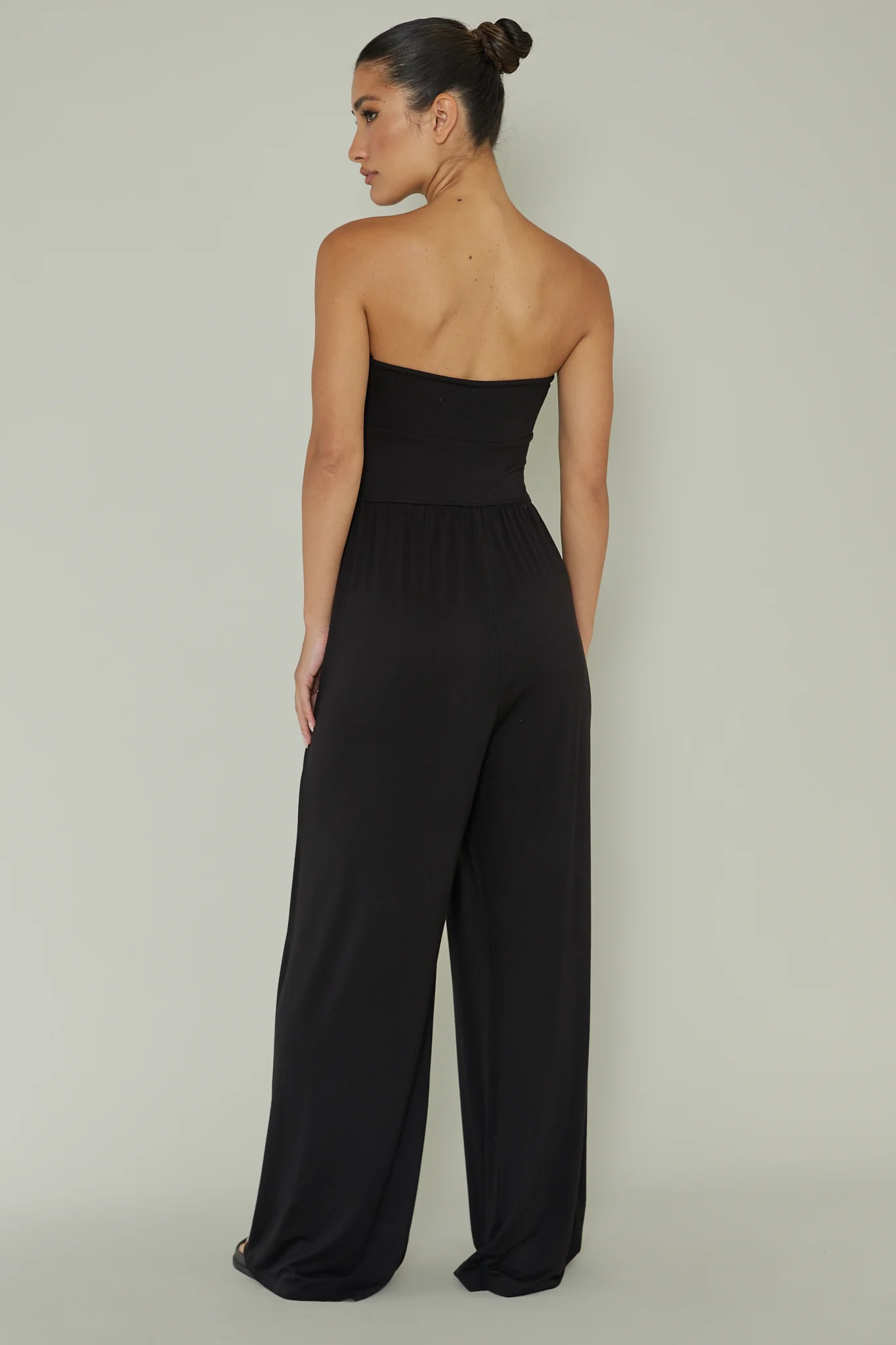 Morocca Strapless Jumpsuit Black - Ruaus
