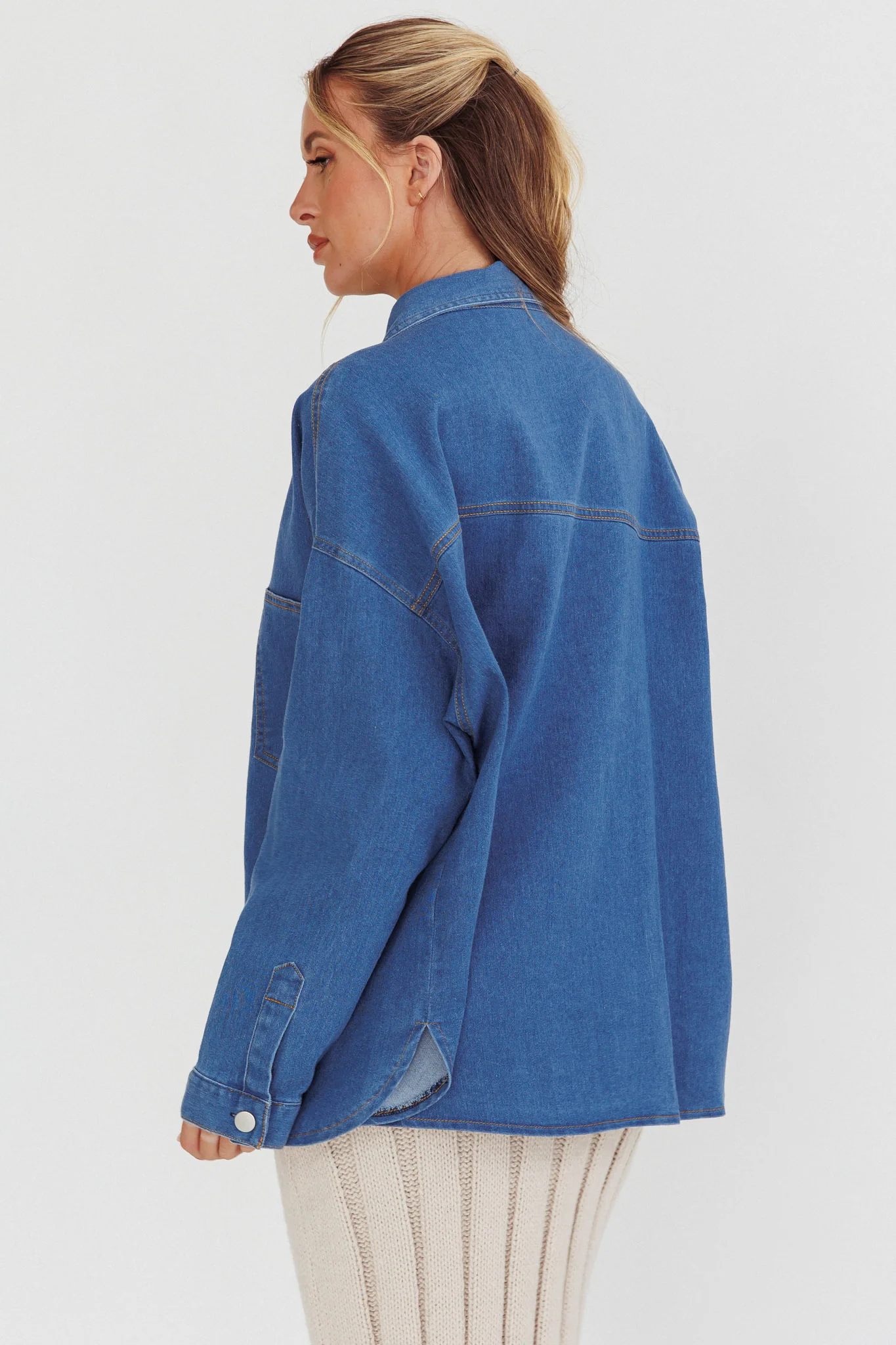 Lake Days Chest Pocket Shirt Indigo - Ruaus