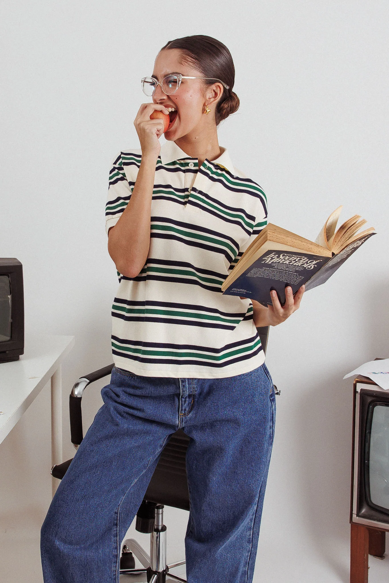 LIONESS Leisure Polo Ivory Moss - Ruaus