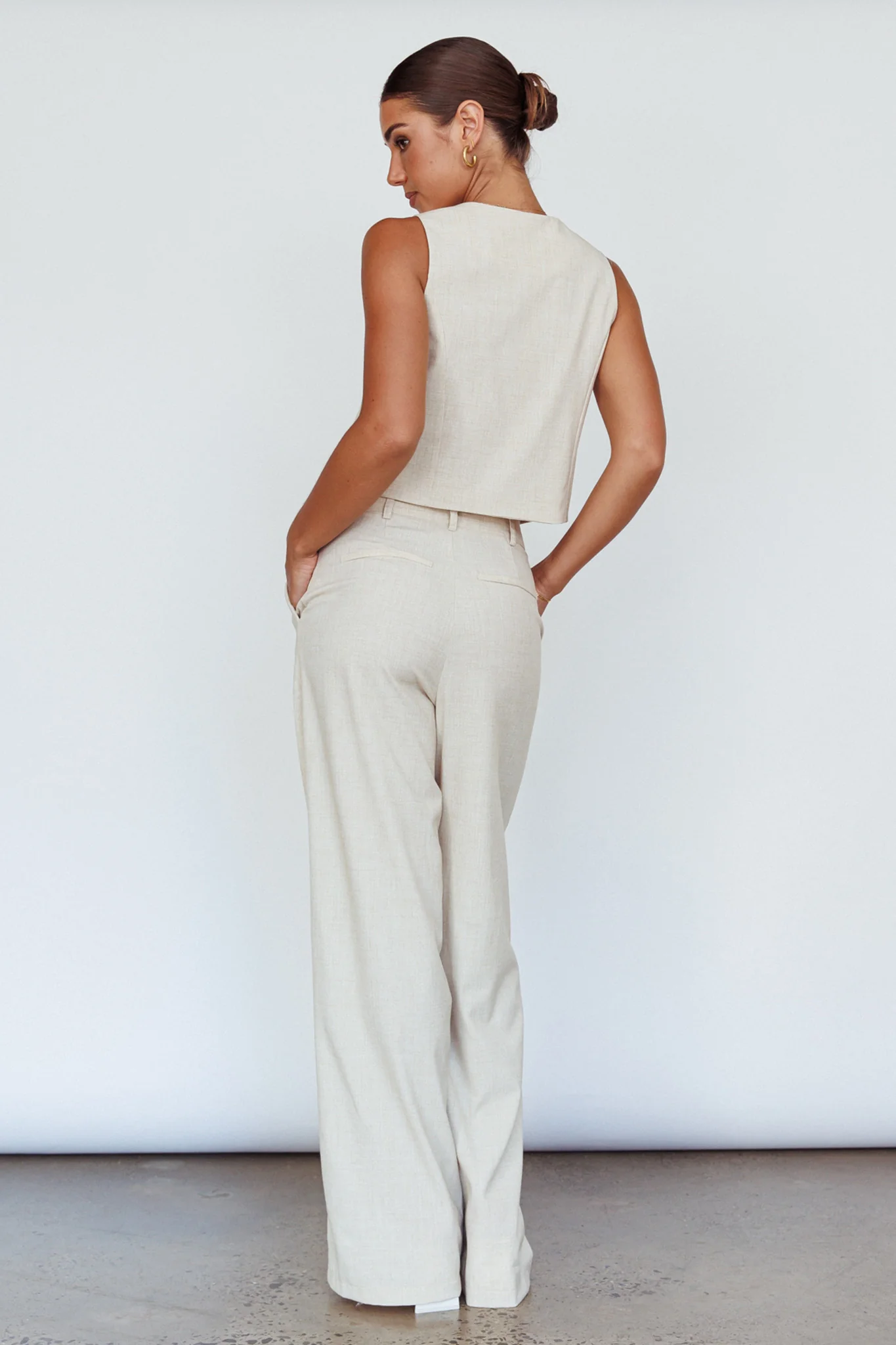 Times Square Trouser Pants Natural - Ruaus