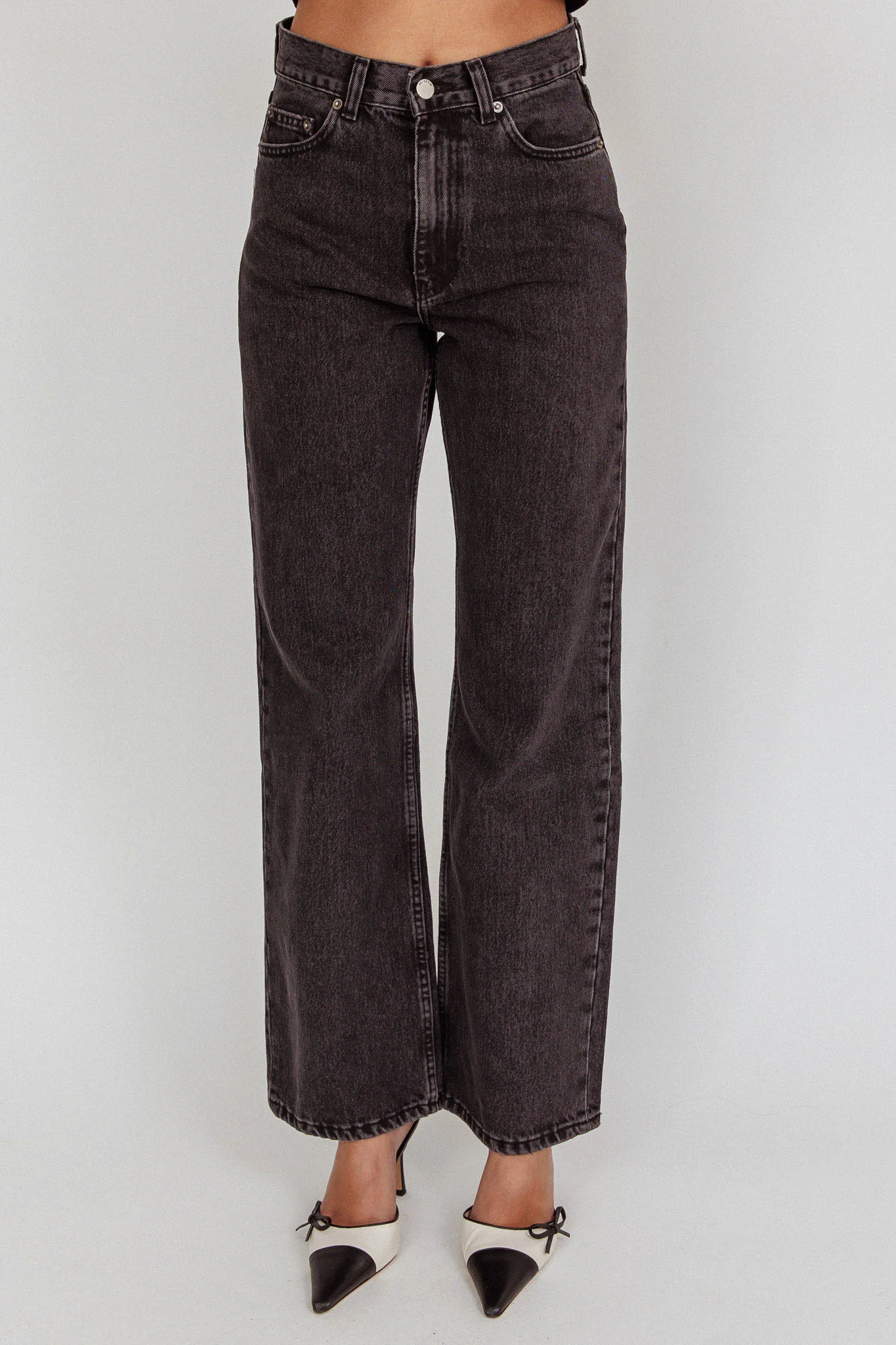 DR DENIM Echo Straight Jeans Retro Black - Ruaus