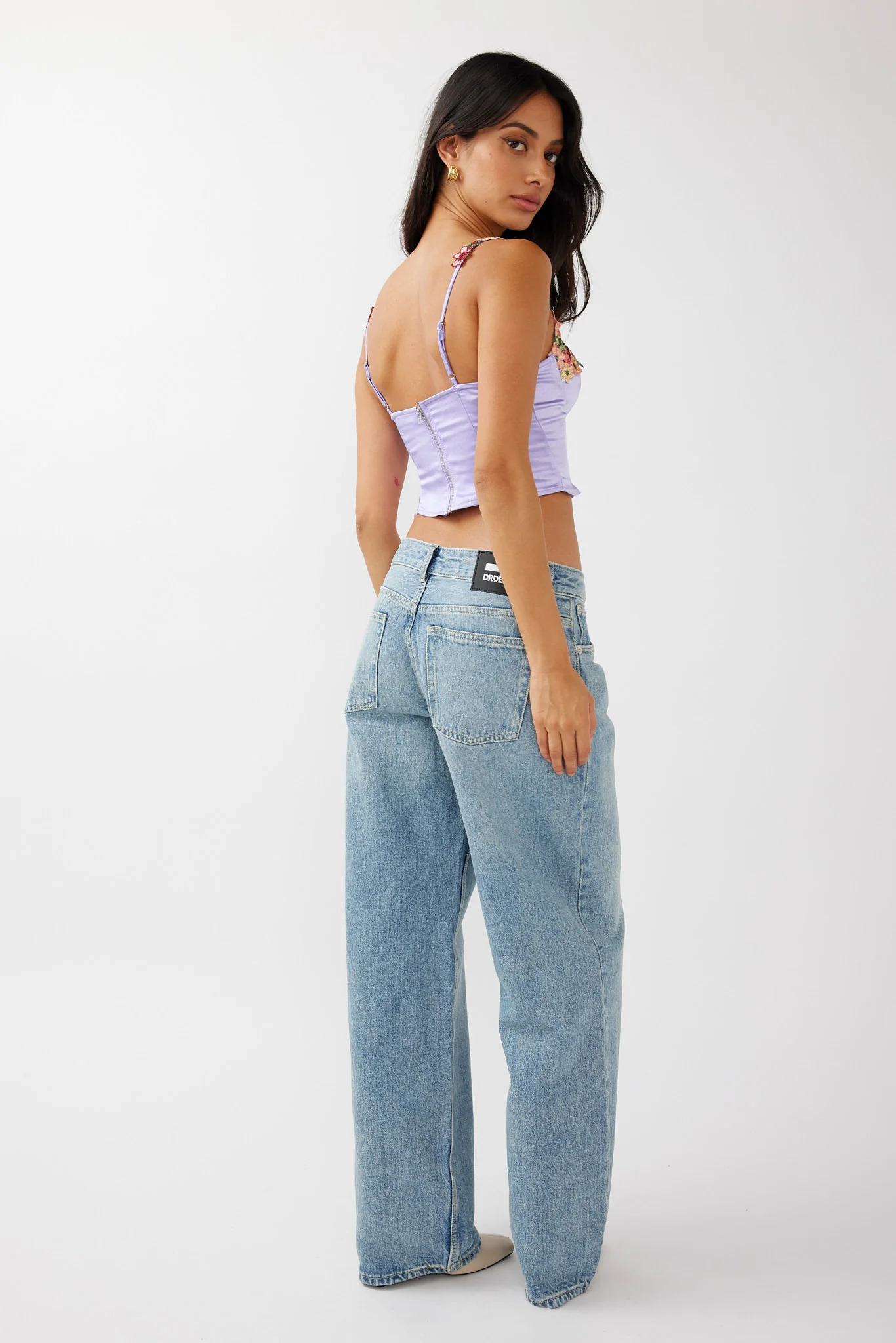 DR DENIM Hill Low Jeans Drift Light Blue - Ruaus