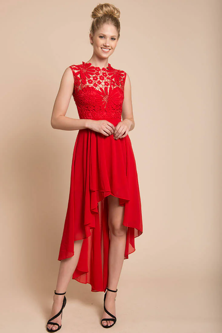 Ivy Night Out Dress Red - Ruaus