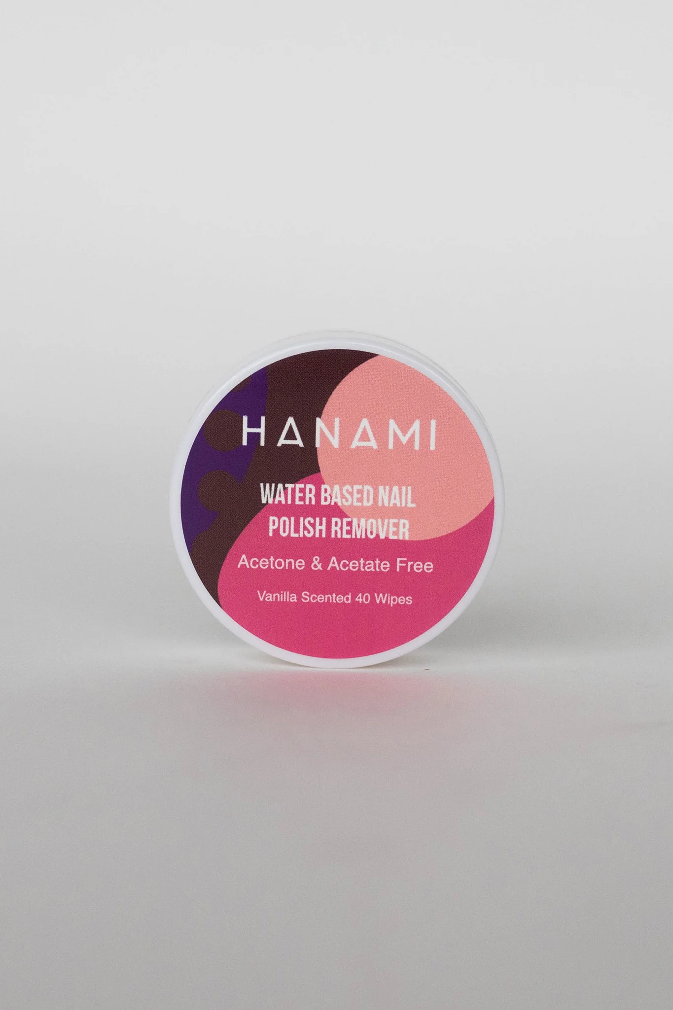 HANAMI Water Based Nail Polish Remover Wipes 40pk (French Vanilla) - Ruaus