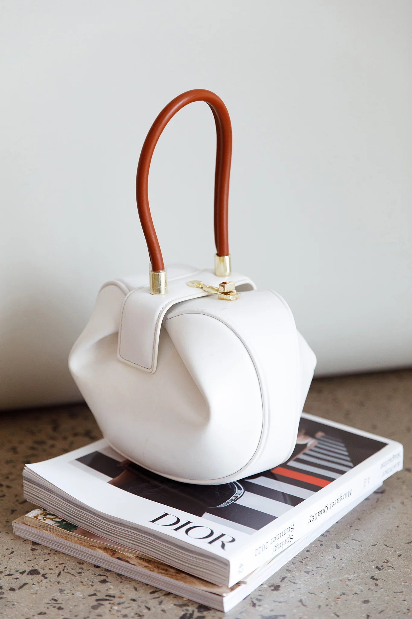 Billie Dumpling Hobo Bag White - Ruaus