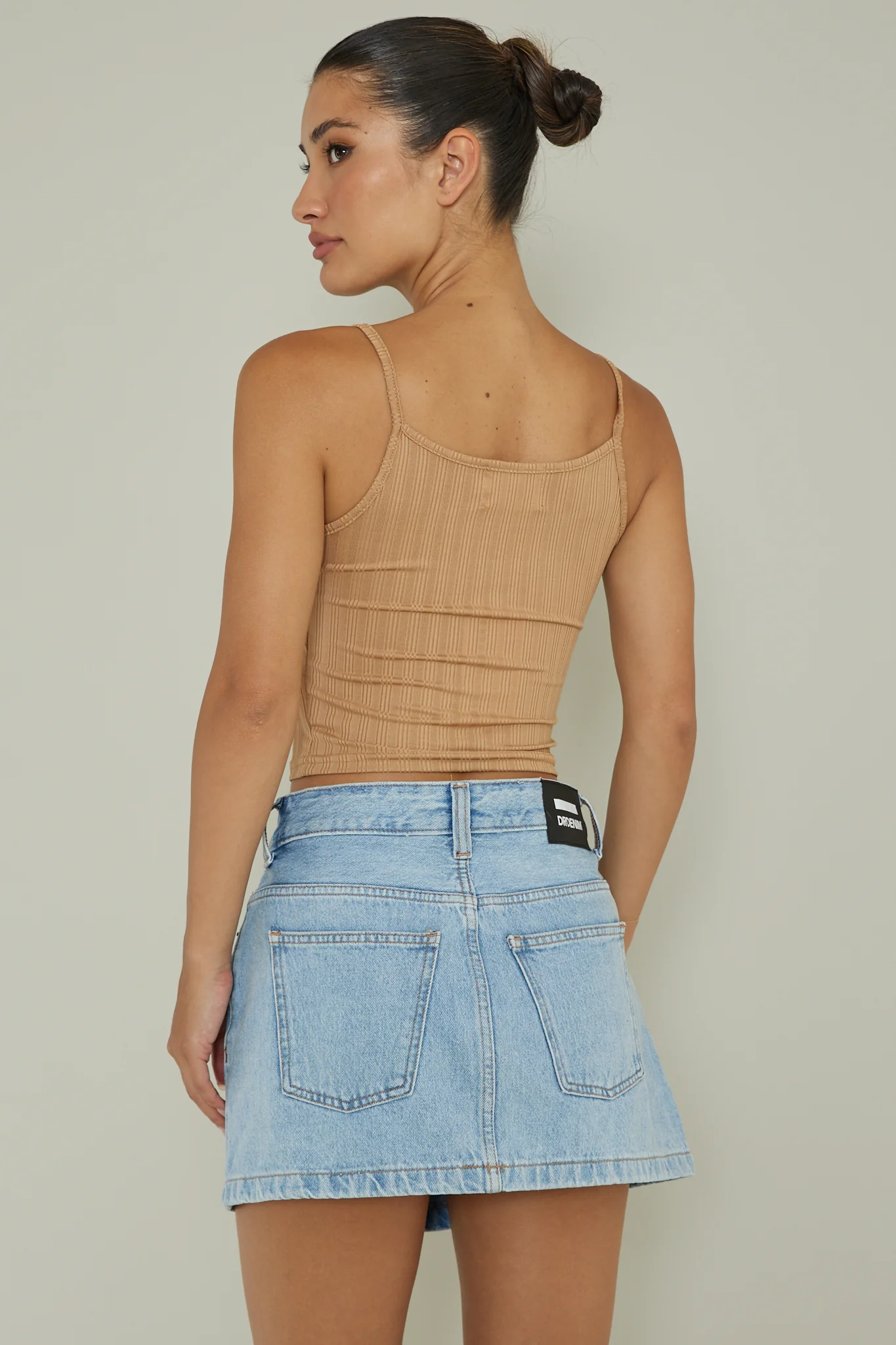 Sold Out Ribbed Cami Top Mocha - Ruaus