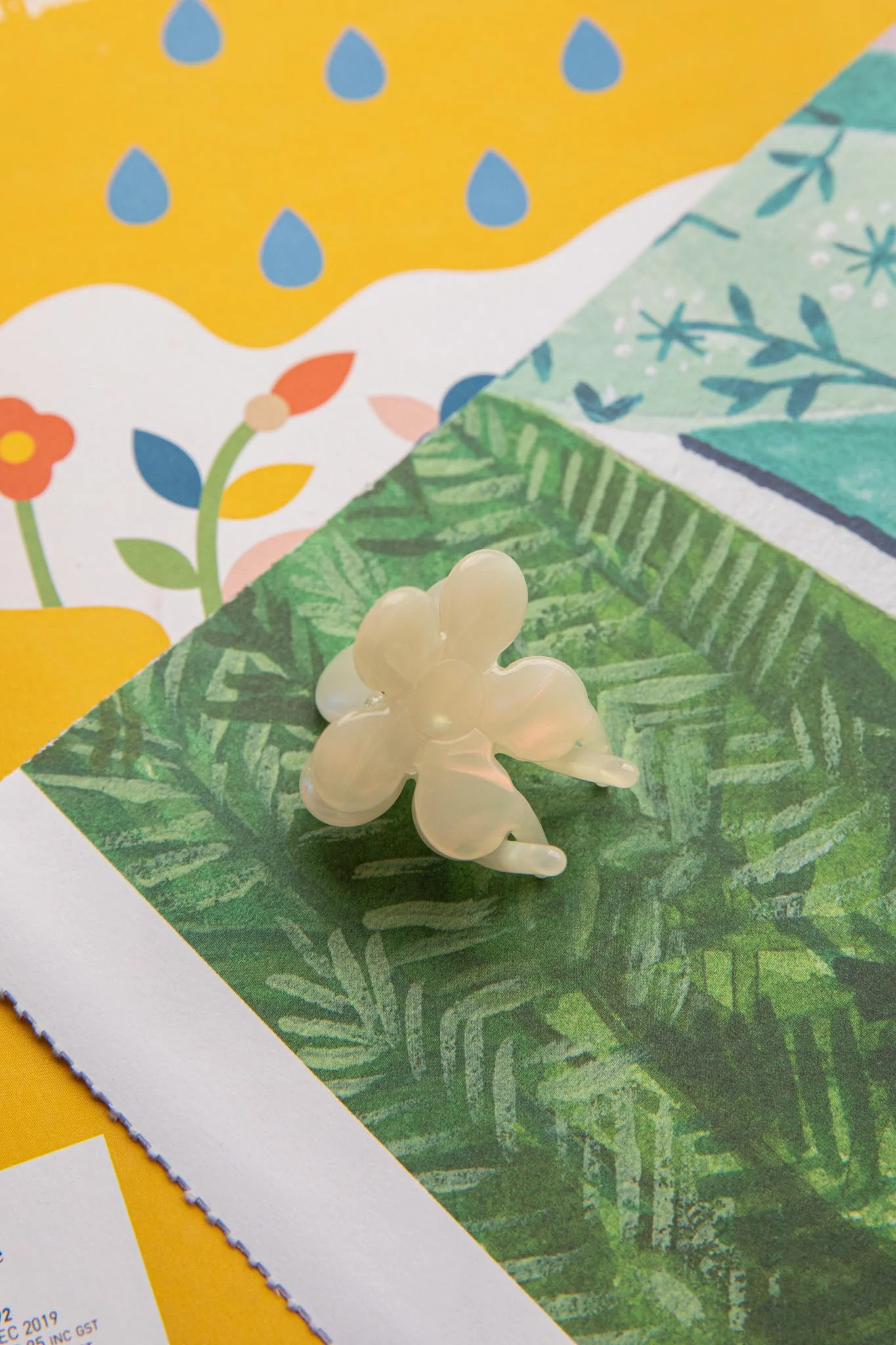 Blossom Flower Hair Clip White - Ruaus