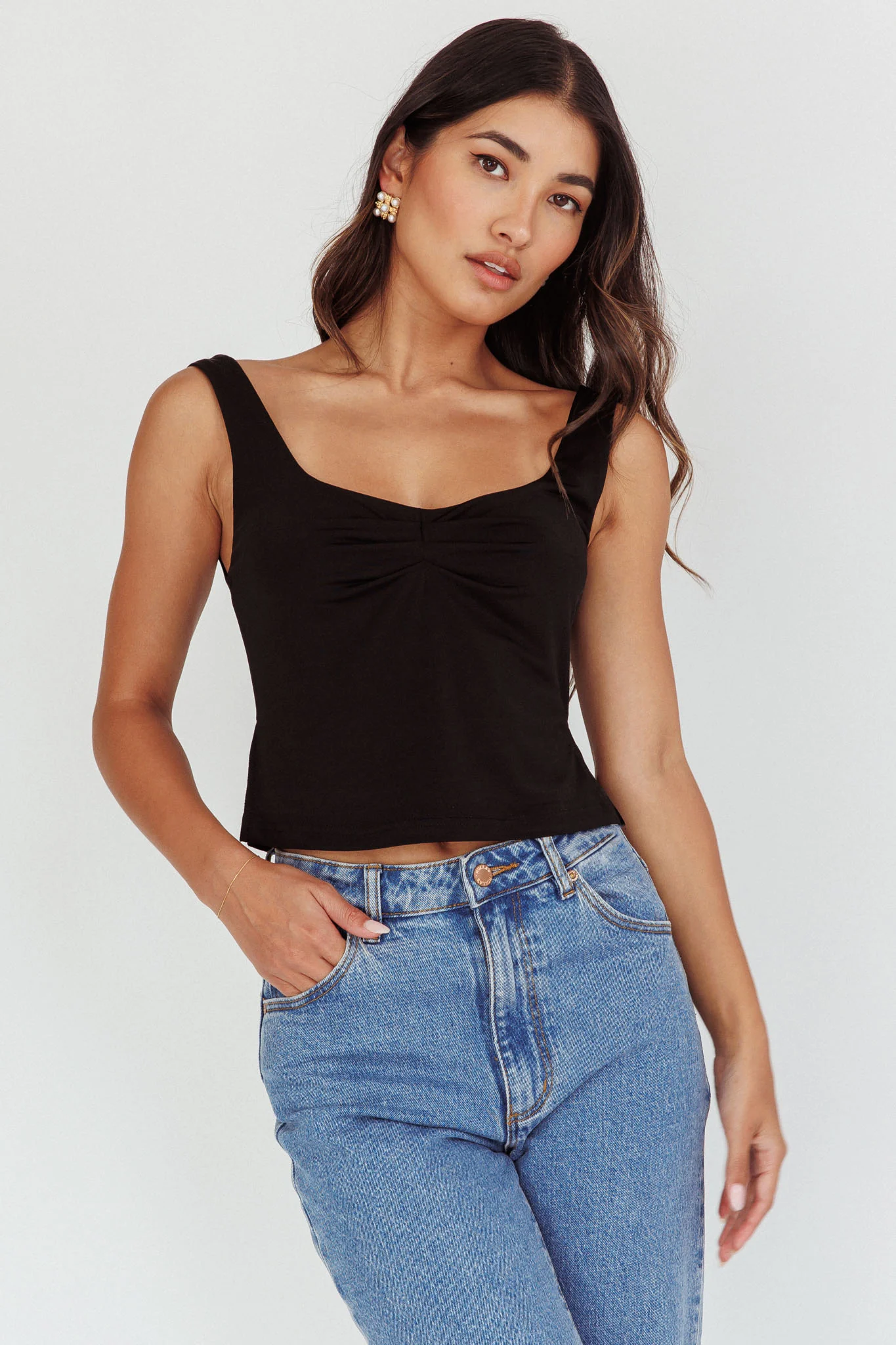 Tricia Pintuck Bust Top Black - Ruaus