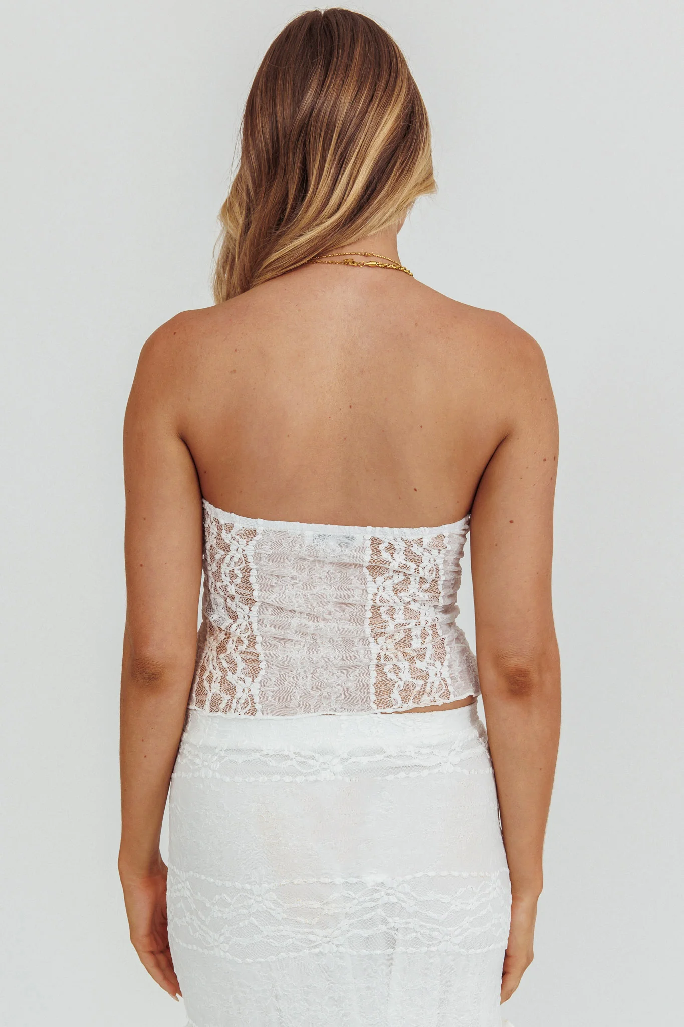Laganas Lace Top White - Ruaus