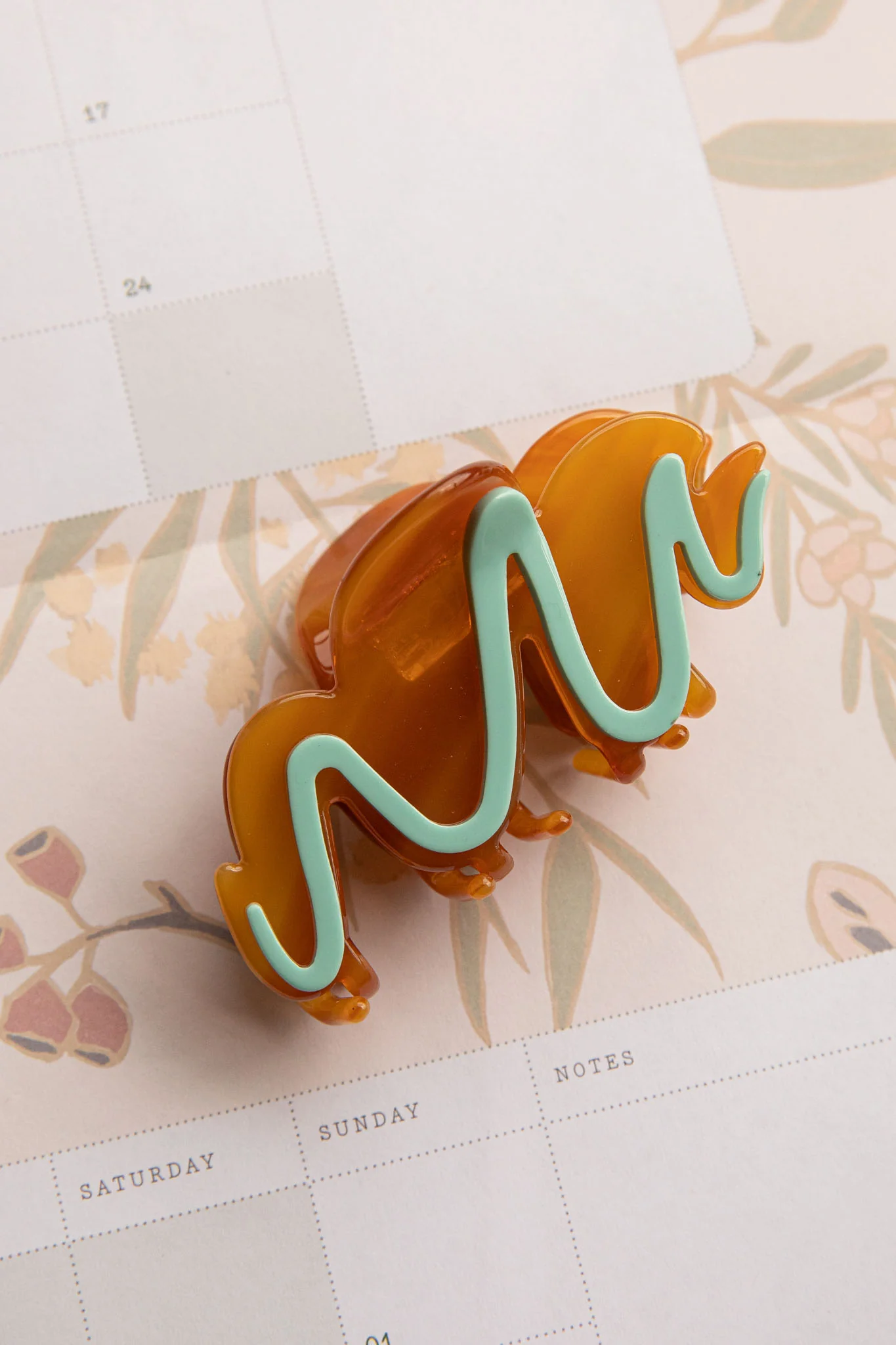 Cloudy Hair Clip Caramel - Ruaus