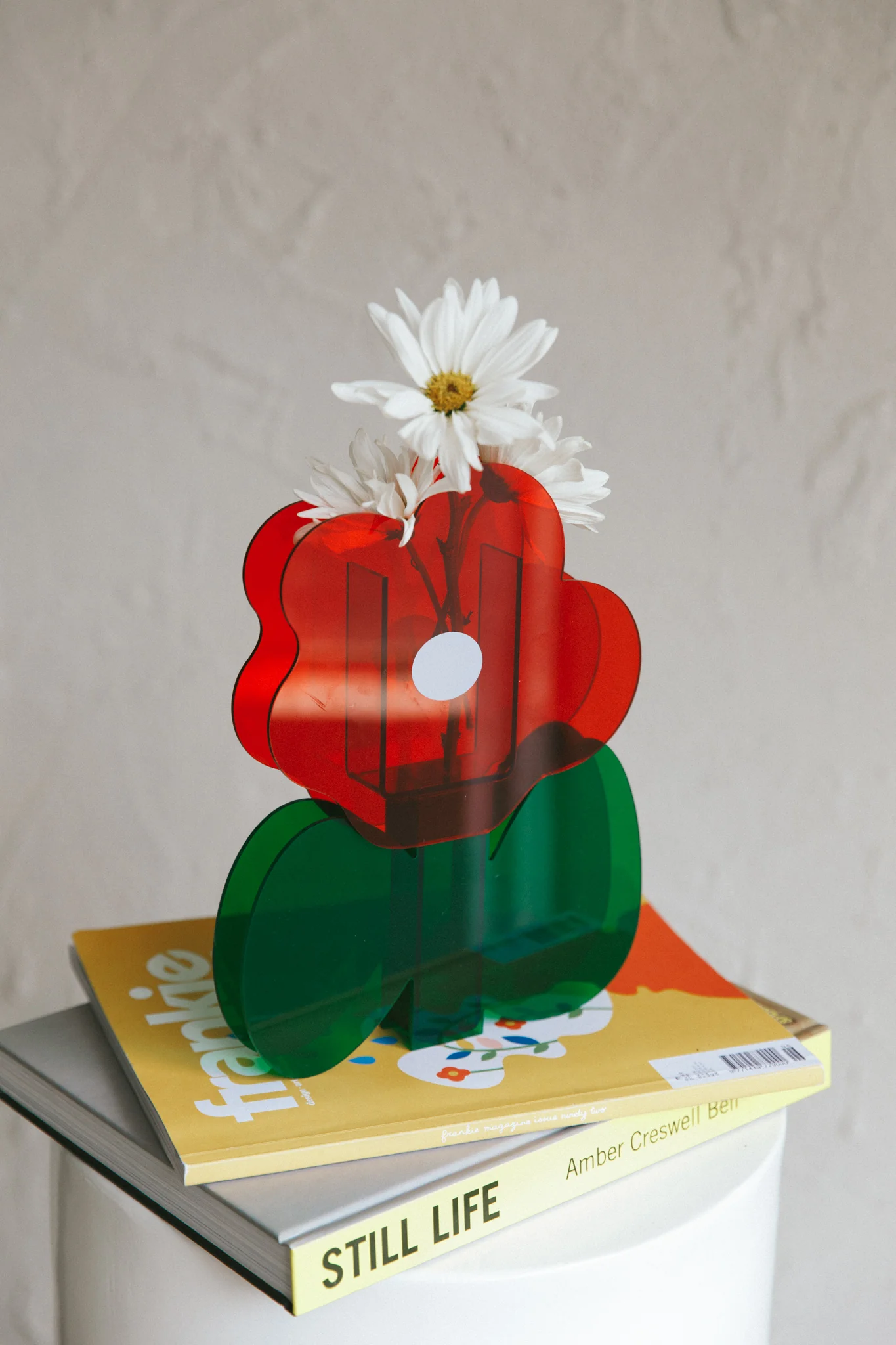 Zephyr Eco-friendly Acrylic Vase Red - Ruaus