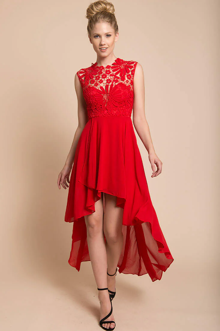 Ivy Night Out Dress Red - Ruaus