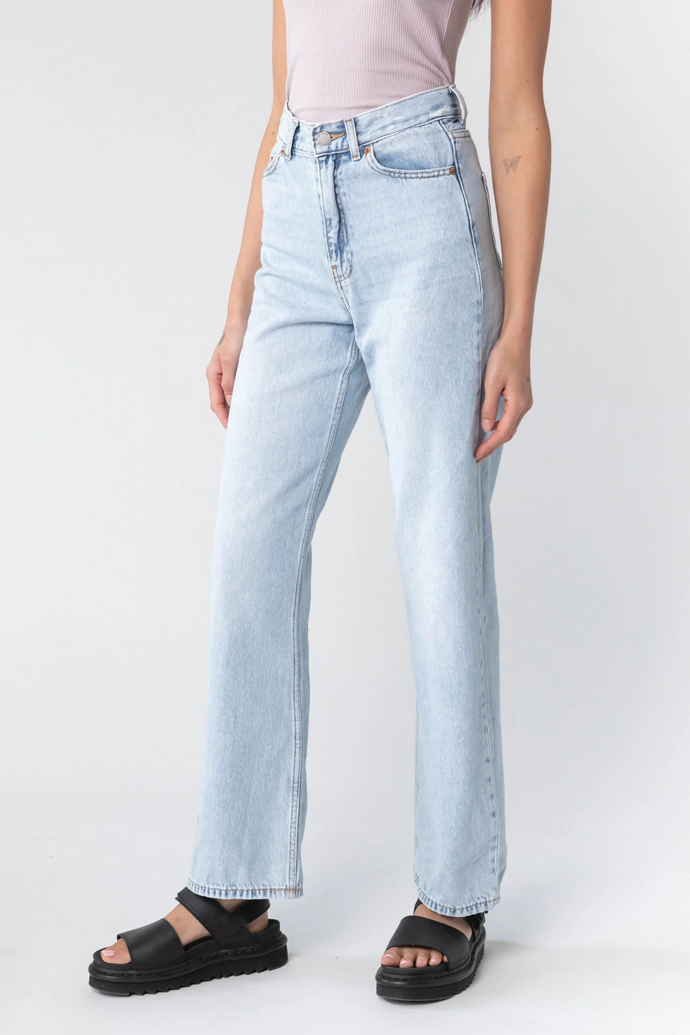DR DENIM Echo Jeans Bleach Sky - Ruaus