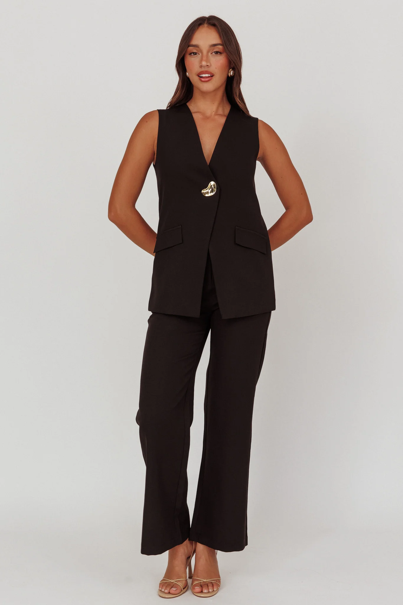 Fair Play High Waist Pants Black - Ruaus