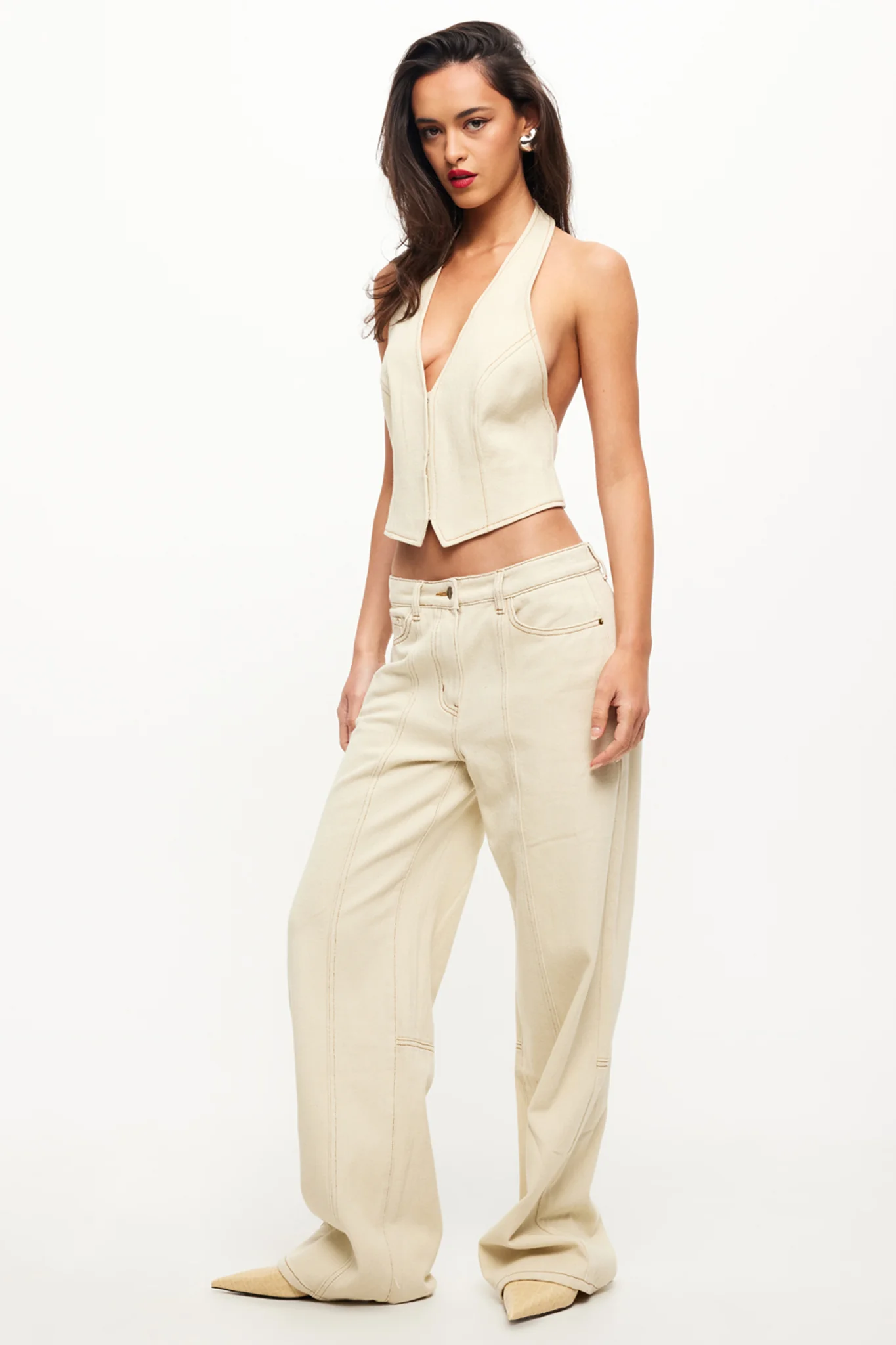 LIONESS Dawson Jeans Ecru - Ruaus