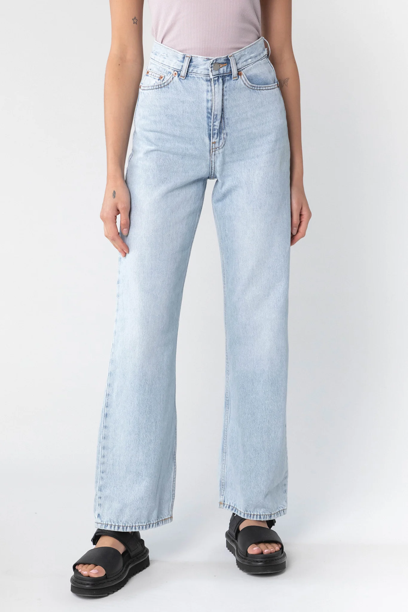 DR DENIM Echo Jeans Bleach Sky - Ruaus