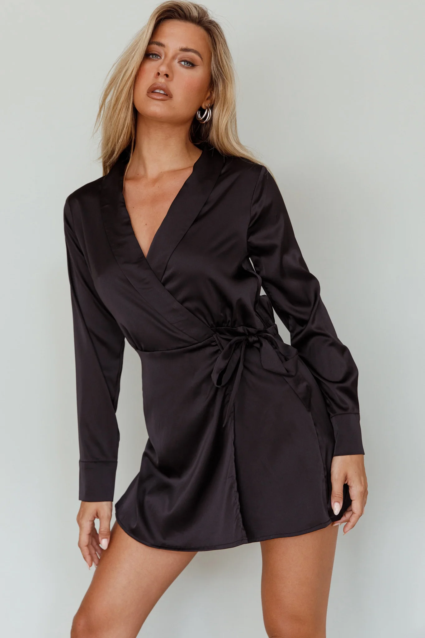 Turning Heads Side Tie Romper Black - Ruaus