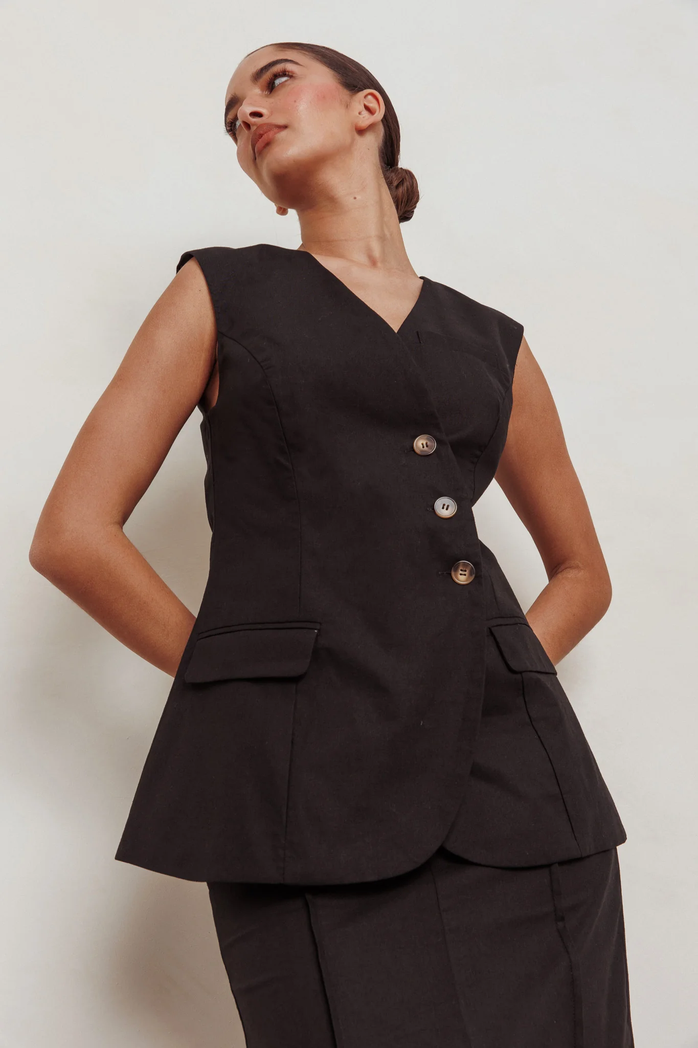 Sweet Treat Sleeveless Top Black - Ruaus