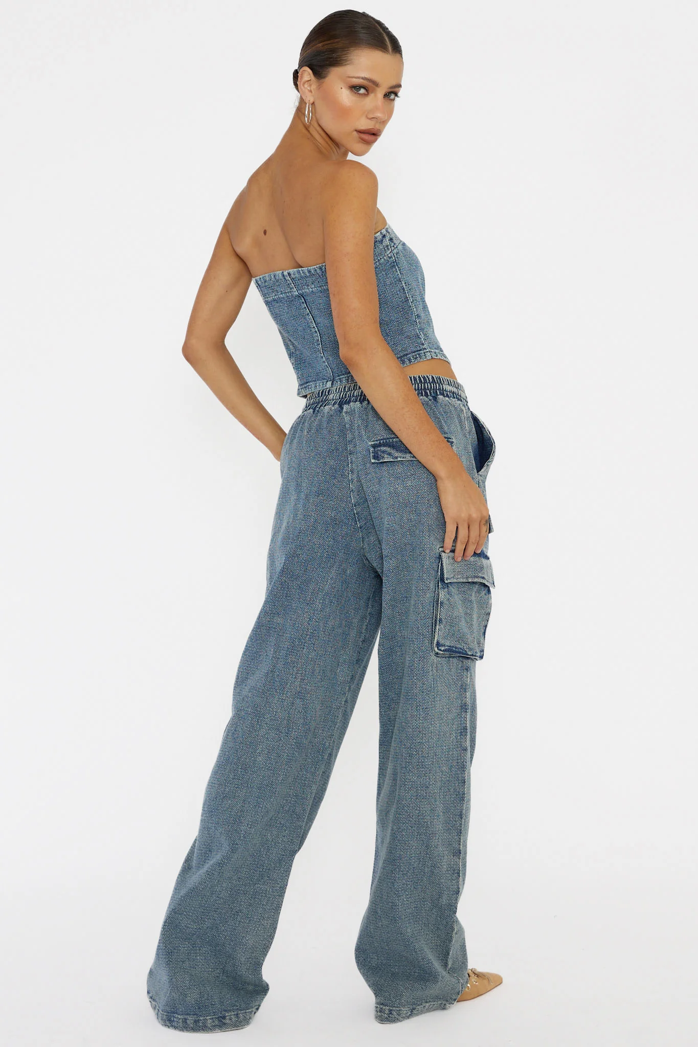 Out Of Touch Cargo Pants Indigo - Ruaus