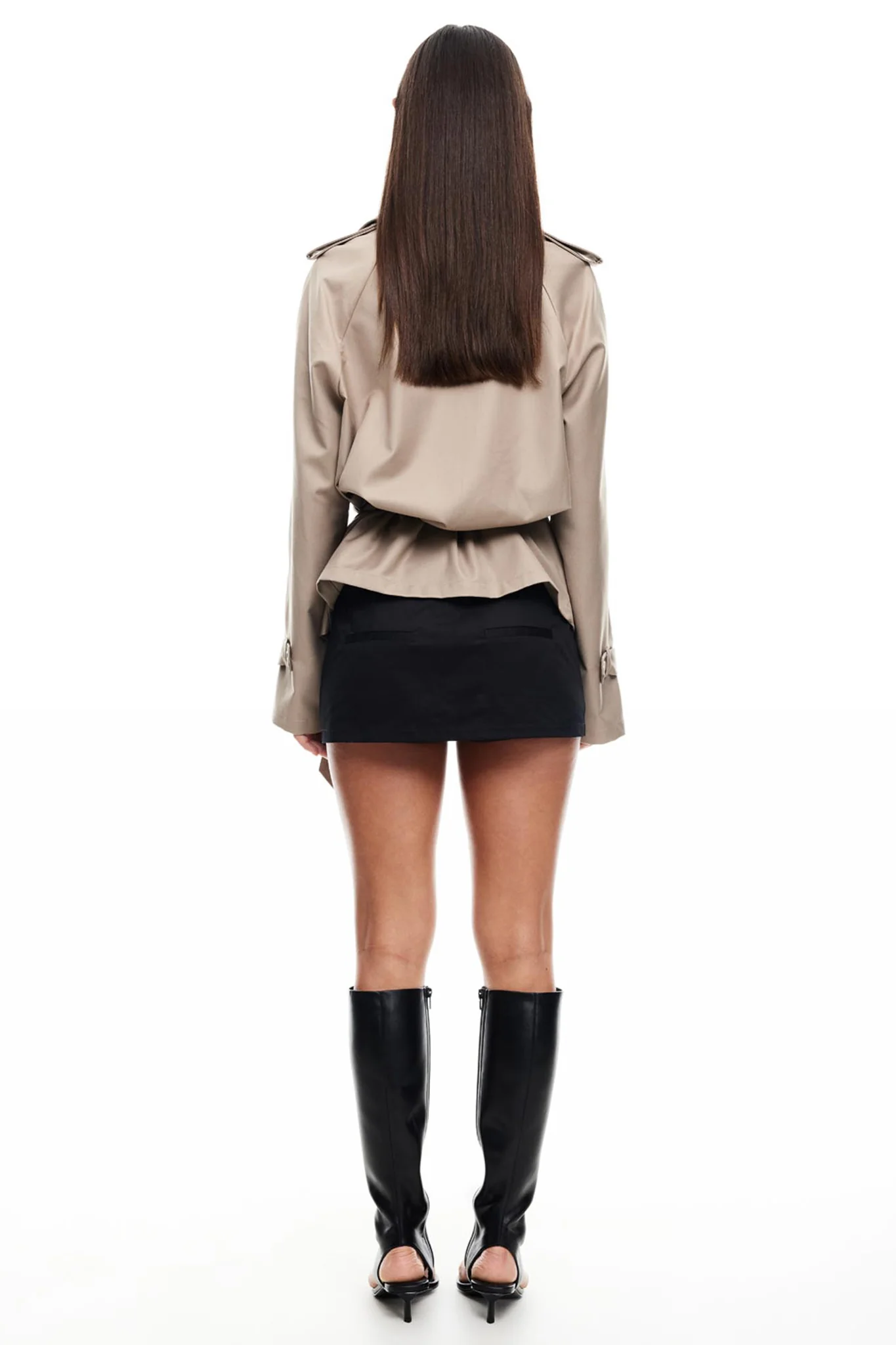 LIONESS Cropped Trencherous Coat Mushroom - Ruaus