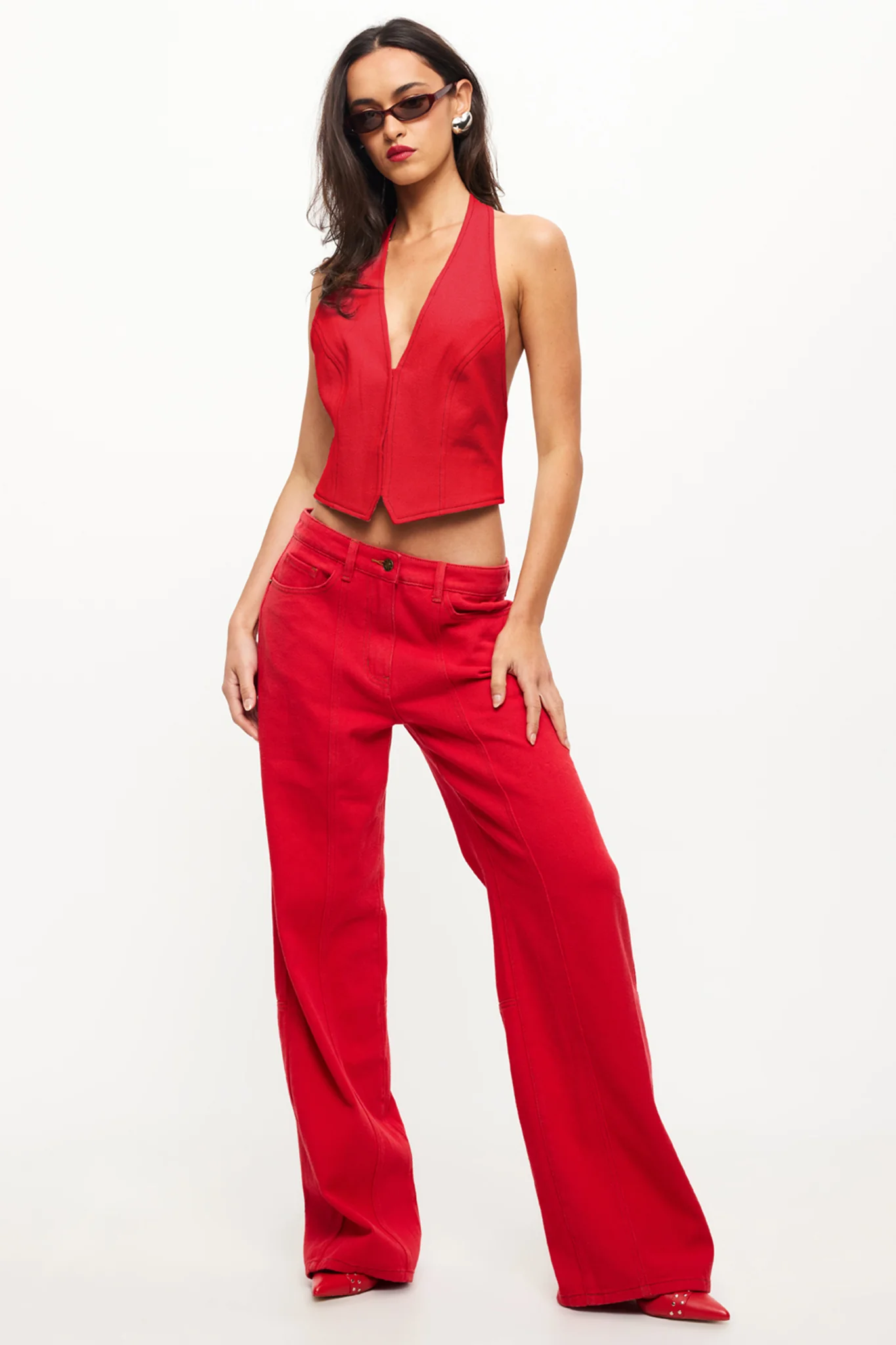 LIONESS Dawson Jeans Crimson - Ruaus