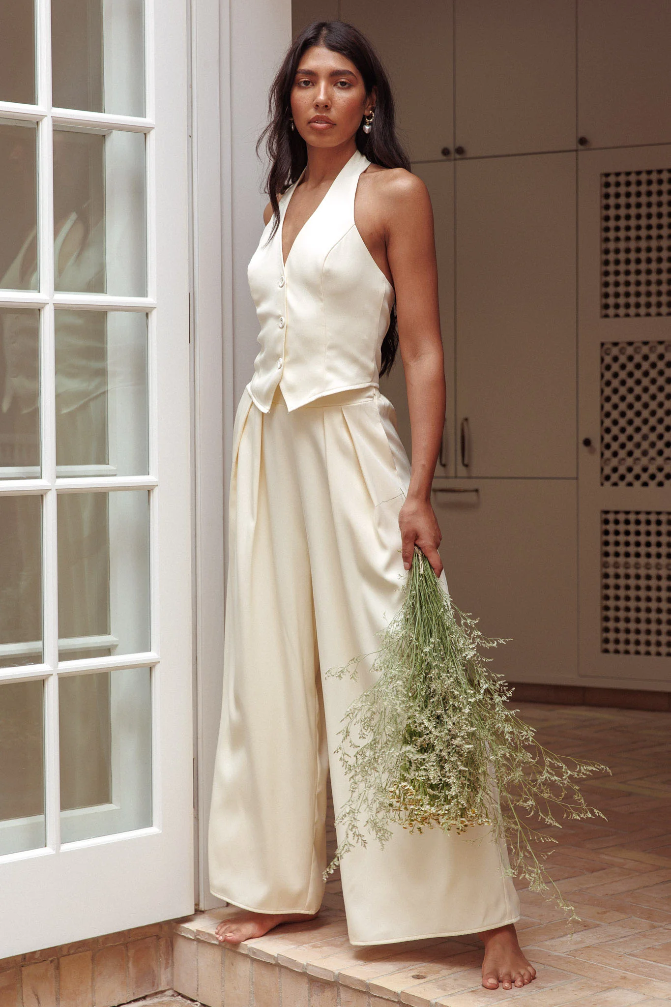 Tammi Wide Leg Pants Butter - Ruaus