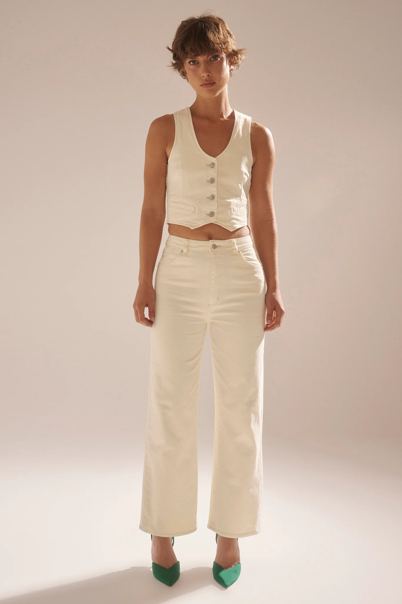 ROLLA'S Heidi Ankle Jeans Buttercream - Ruaus