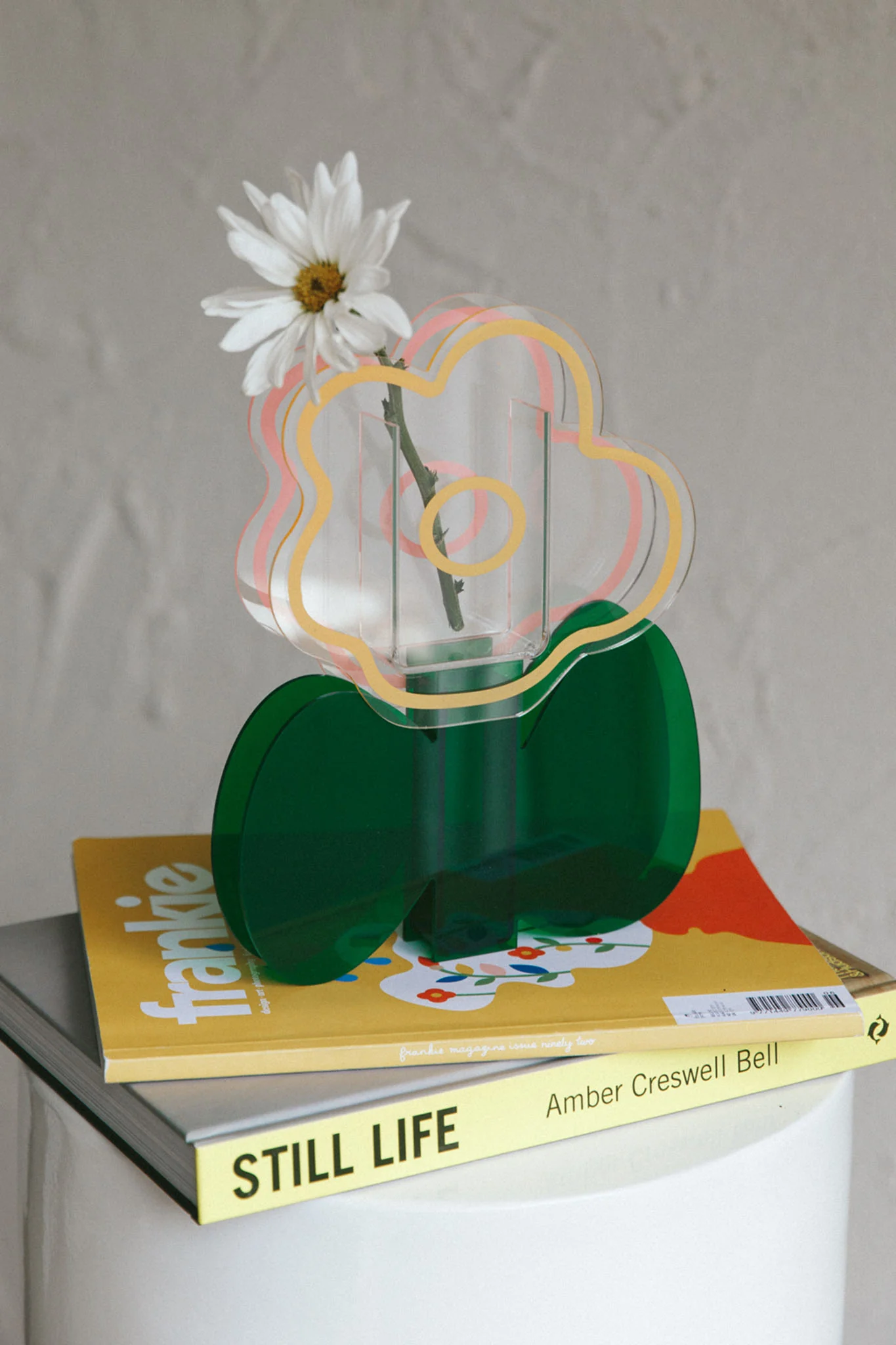 Harlie Eco-friendly Acrylic Vase Green - Ruaus