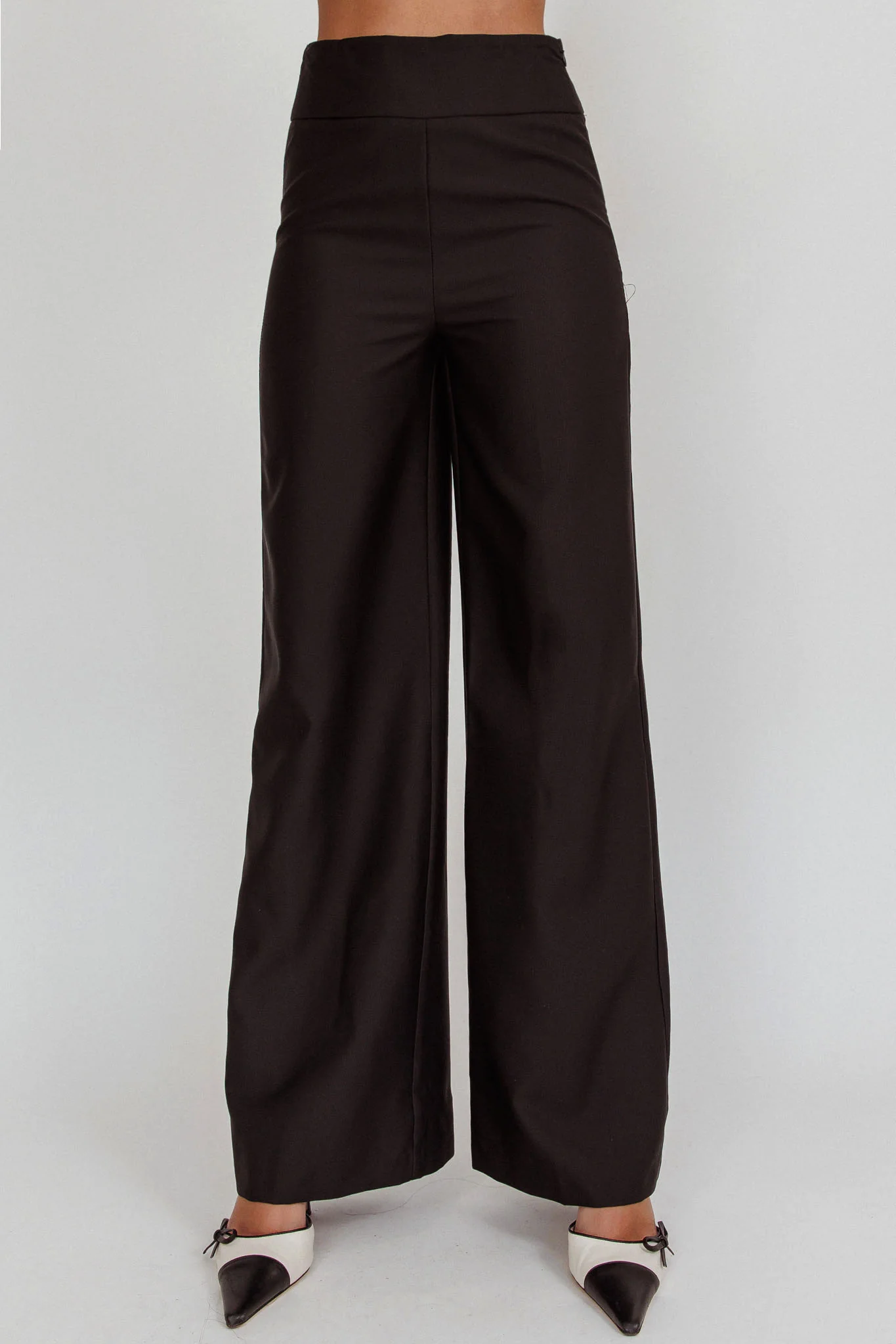 Nights Dream Wide Leg Pants Black - Ruaus