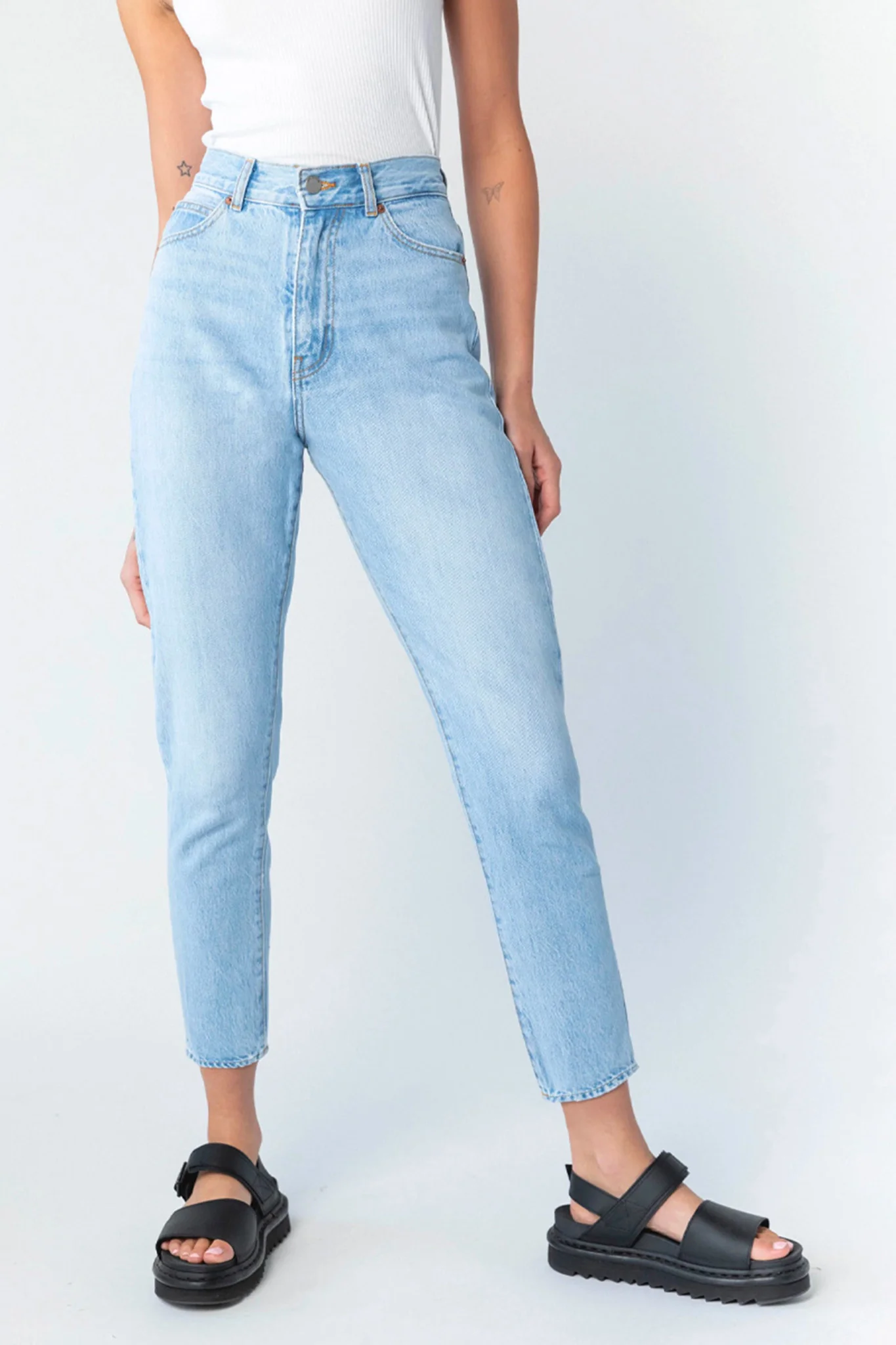 DR DENIM Nora Jeans Light Blue Jay - Ruaus
