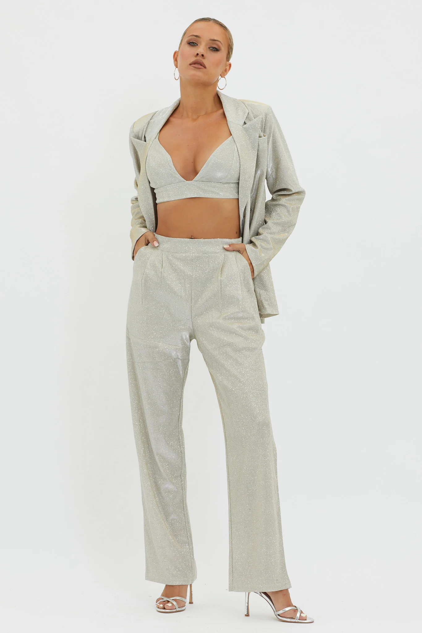 Joyeux Straight Leg Pants Champagne - Ruaus