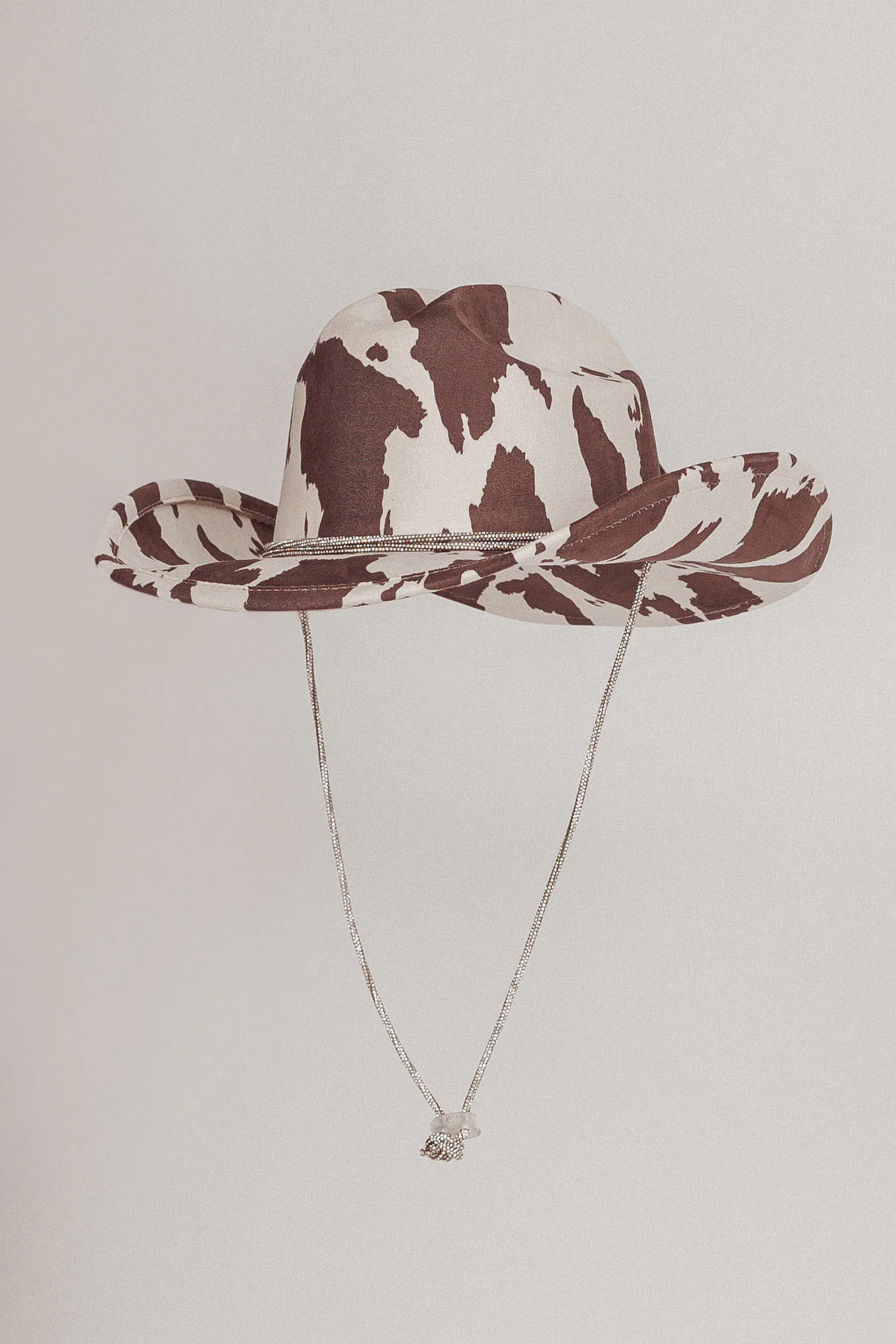 Tucson Cowboy Hat Cow Print Brown/Ivory - Ruaus