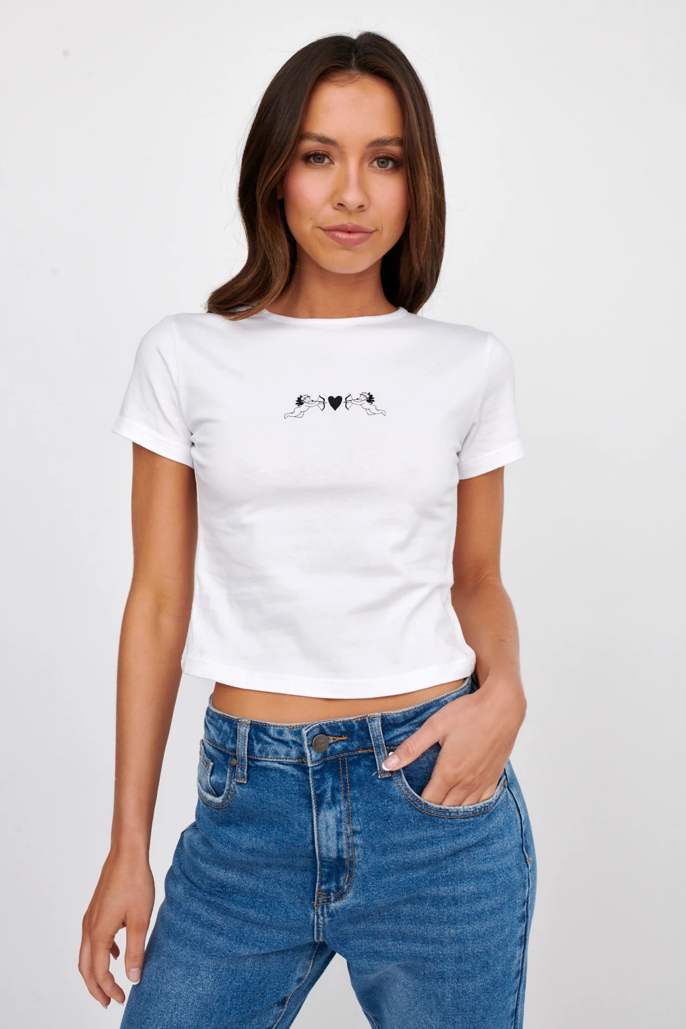 LIONESS Angels Baby Tee Porcelain - Ruaus
