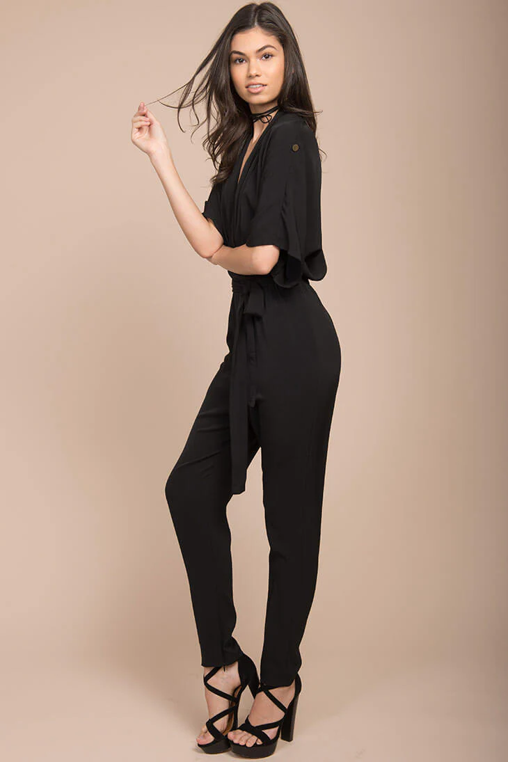 Zoe Boho Jumpsuit Black - Ruaus